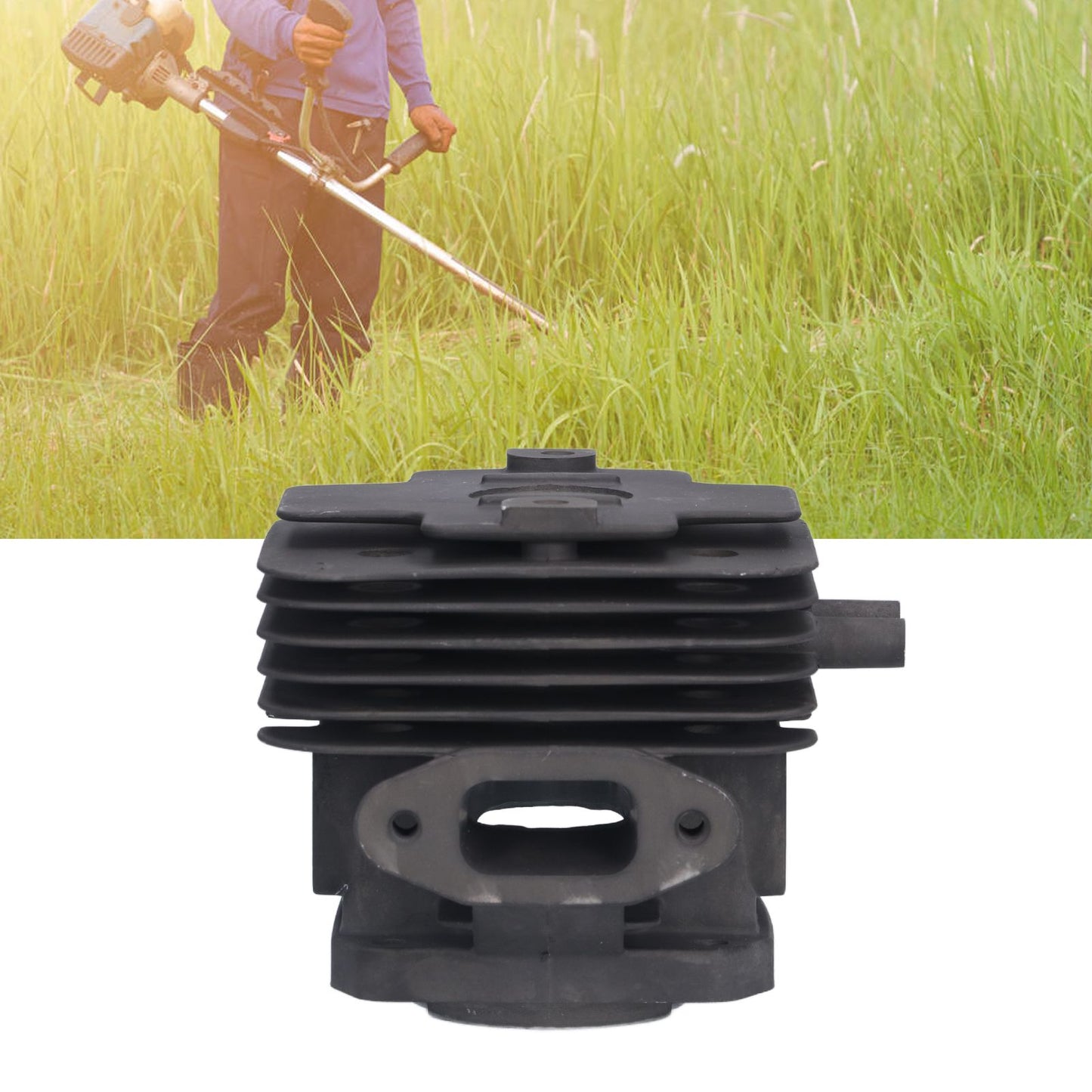 44mm Cylinder Piston Kit Wear Resistant Garden Brush Cutter Cylinder Piston Assembly for TJ53E TJ53