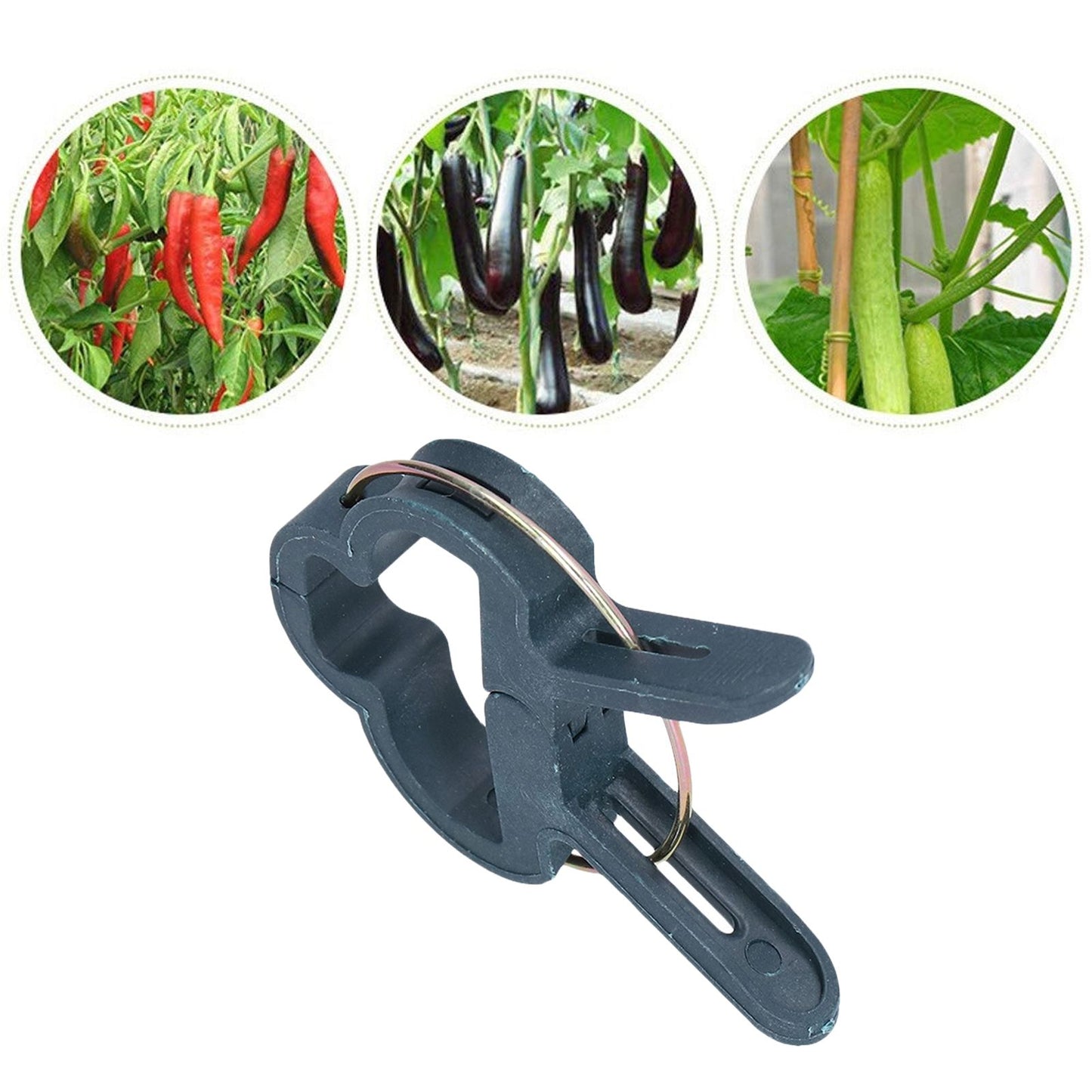 100PCS Plant Support Clip Plant Clamp Garden Binding Clip Grafting Tools for GreenhouseL