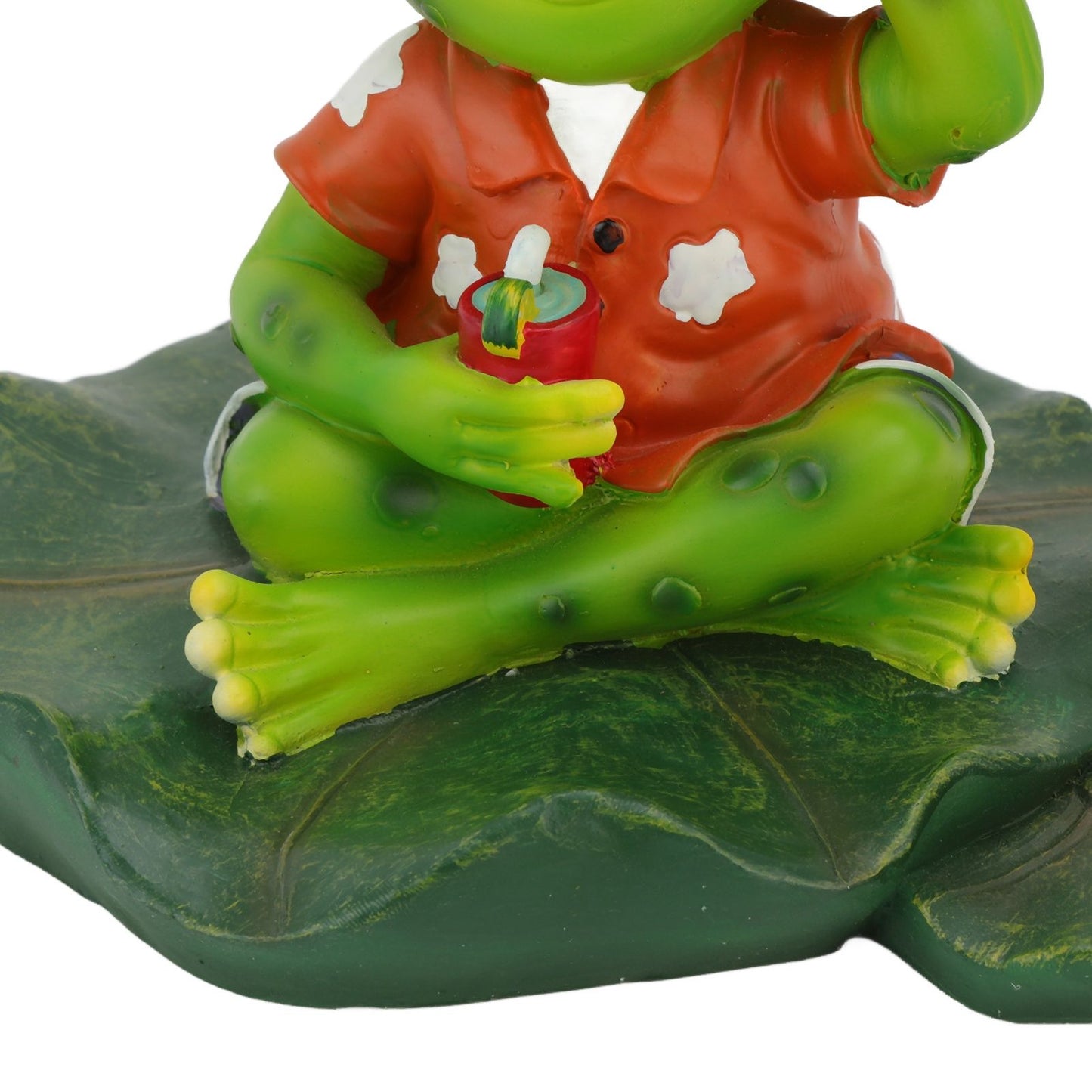 Floating Frog Statue Cute Resin Frog Sculpture Garden Ornament for Outdoor Pond Decoration