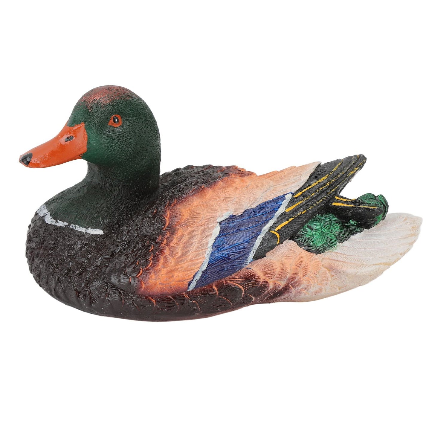 Simulation Water Floating Duck Sculpture Ornament Synthetic Resin Artware Fountain Pond Decoration