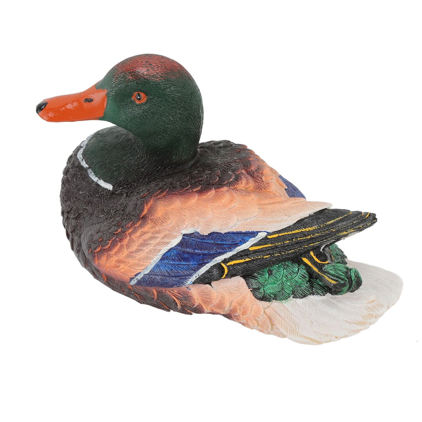 Simulation Water Floating Duck Sculpture Ornament Synthetic Resin Artware Fountain Pond Decoration