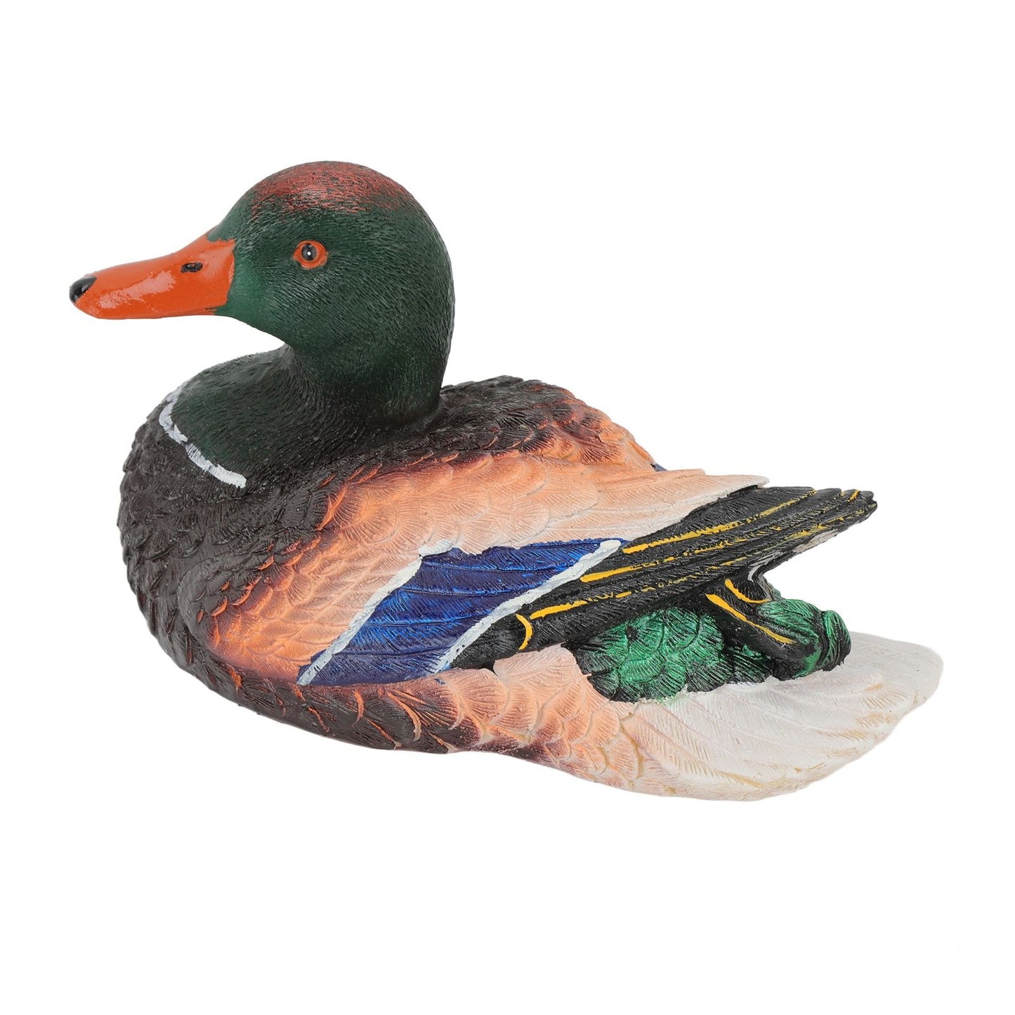 Simulation Water Floating Duck Sculpture Ornament Synthetic Resin Artware Fountain Pond Decoration