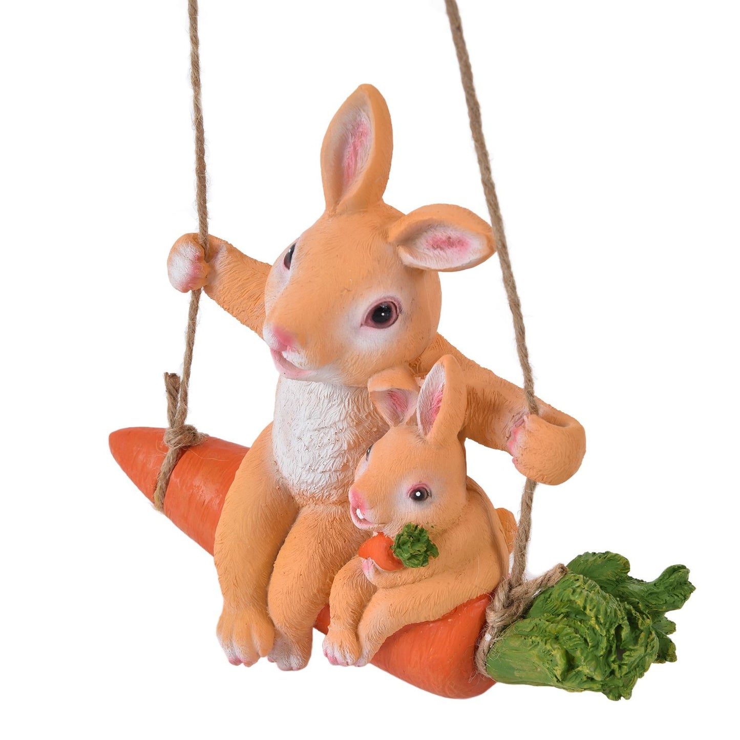 Gardening Pendant Rabbits Pattern Exquisitely Carved Romantic Feel Home Decoration