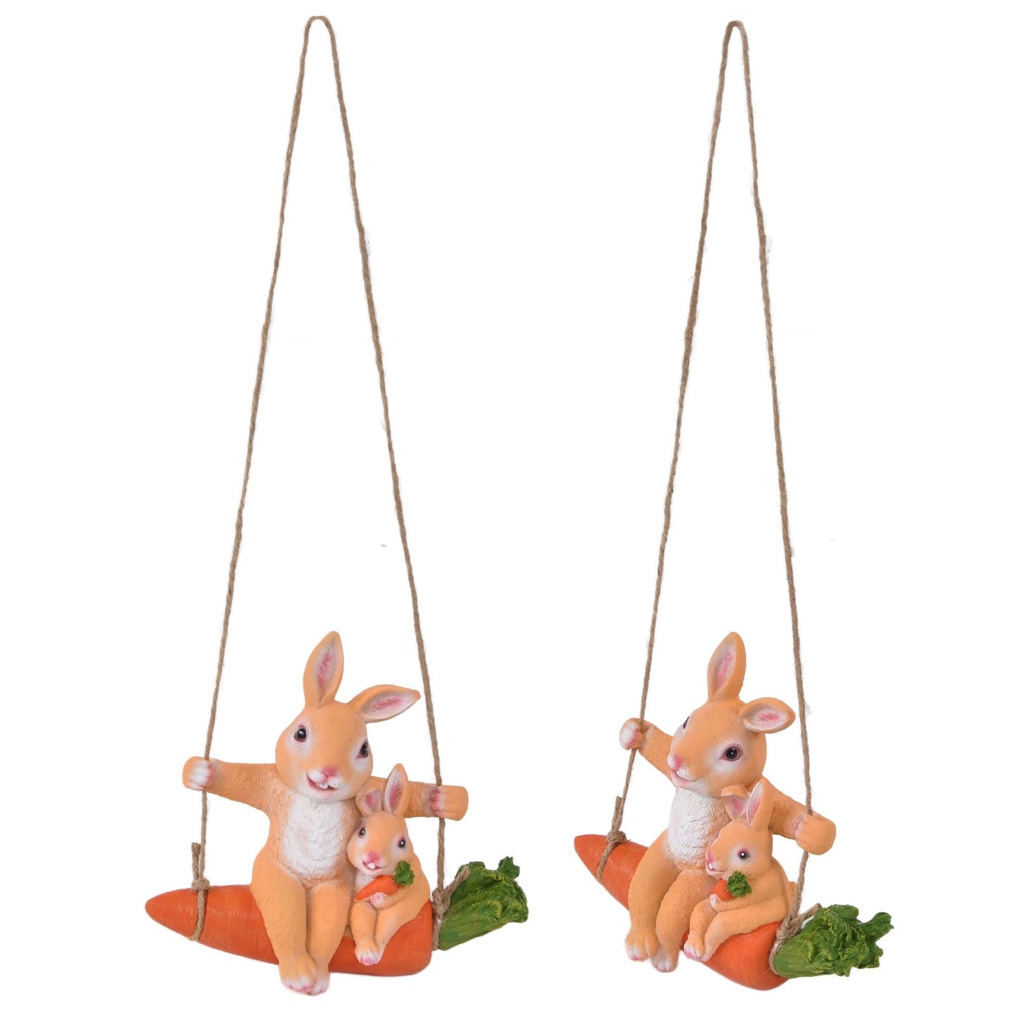 Gardening Pendant Rabbits Pattern Exquisitely Carved Romantic Feel Home Decoration