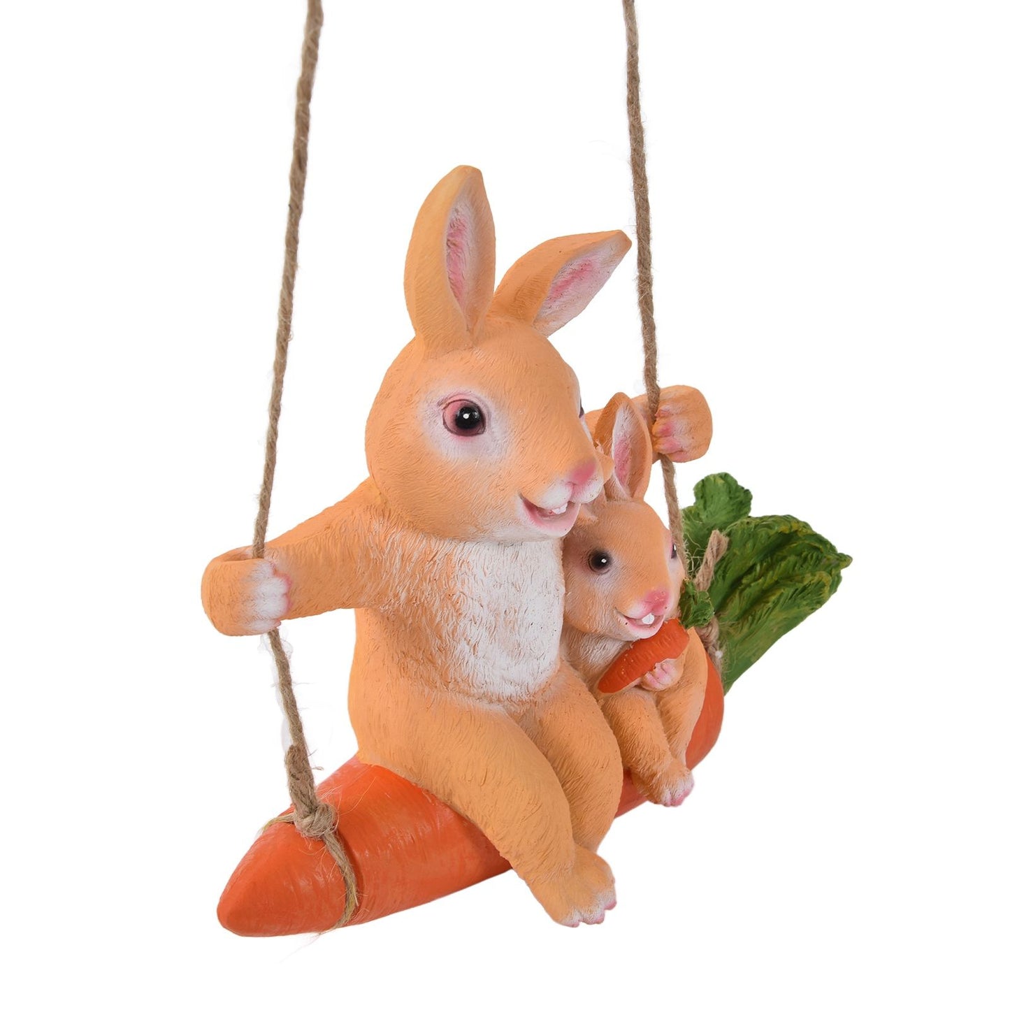 Gardening Pendant Rabbits Pattern Exquisitely Carved Romantic Feel Home Decoration