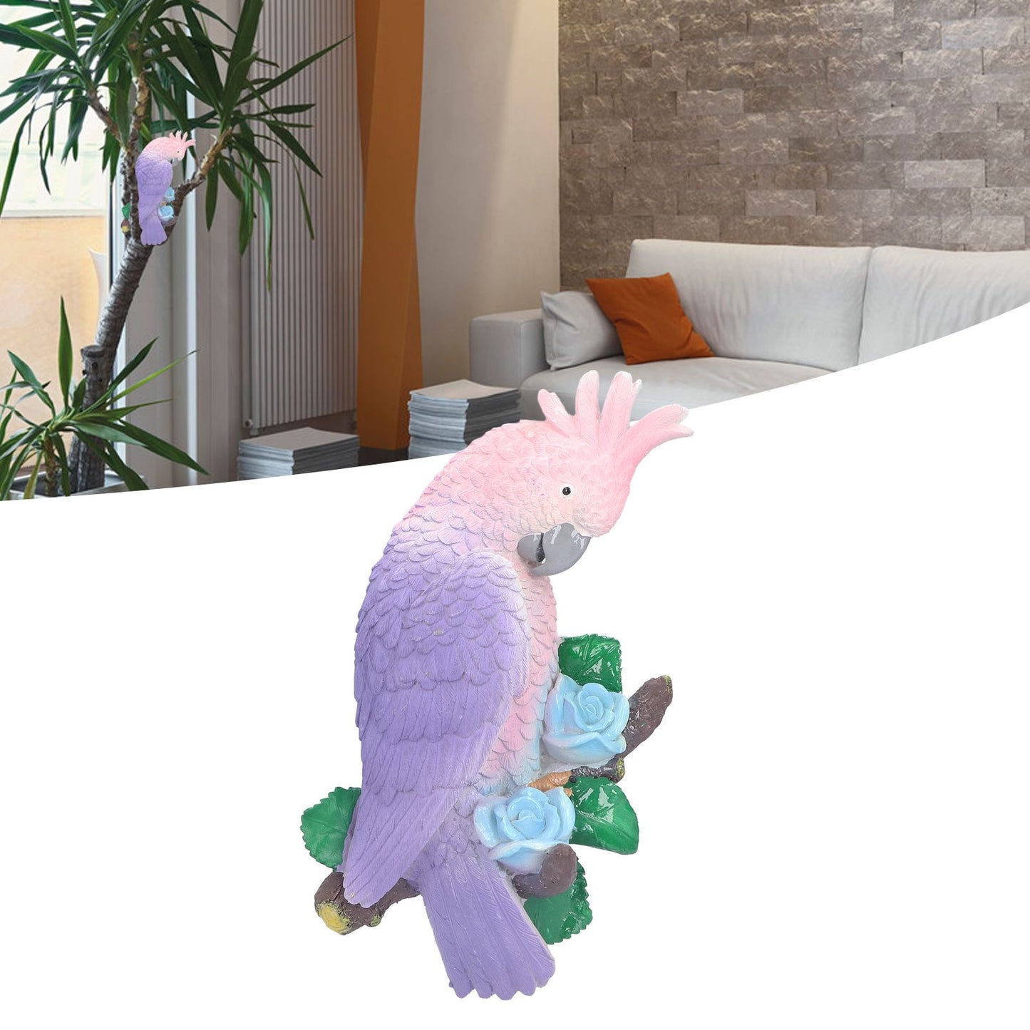 Artificial Bird Exquisite Appearance Fine Workmanship Environmental Friendly Garden Ornaments