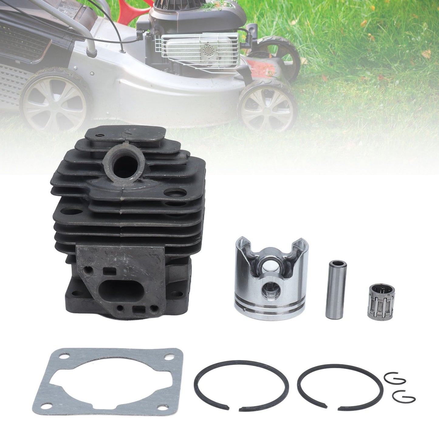 36mm Cylinder Piston Gasket Needle Bearing Set Replacement Fit for TL33/CG330 1E36F Lawn Mower