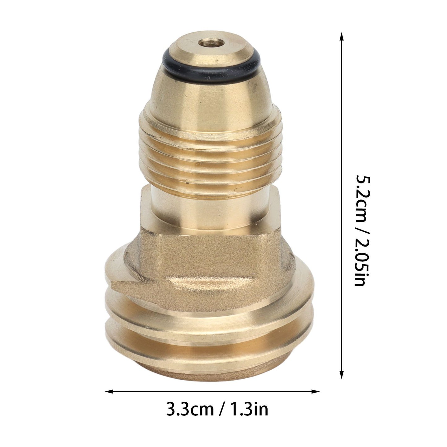 G1/2 Female Thread Propane Tank Adapter Brass Airtight Connection Gas Furnace Conversion Connector