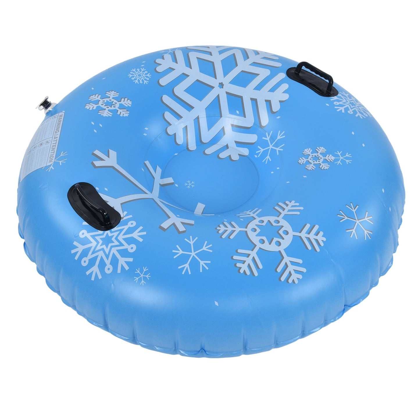 Snow Tubes PVC 450lbs Load Inflatable Ski Rings Tube with Handle for Adults Family Outdoor Sports