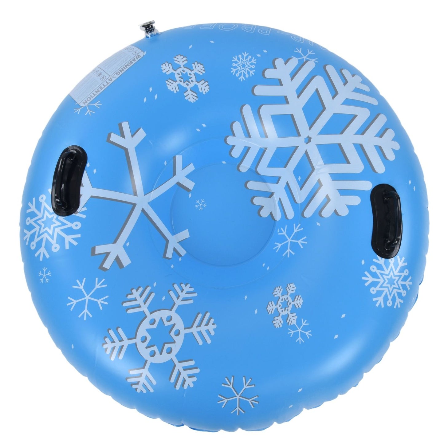Snow Tubes PVC 450lbs Load Inflatable Ski Rings Tube with Handle for Adults Family Outdoor Sports