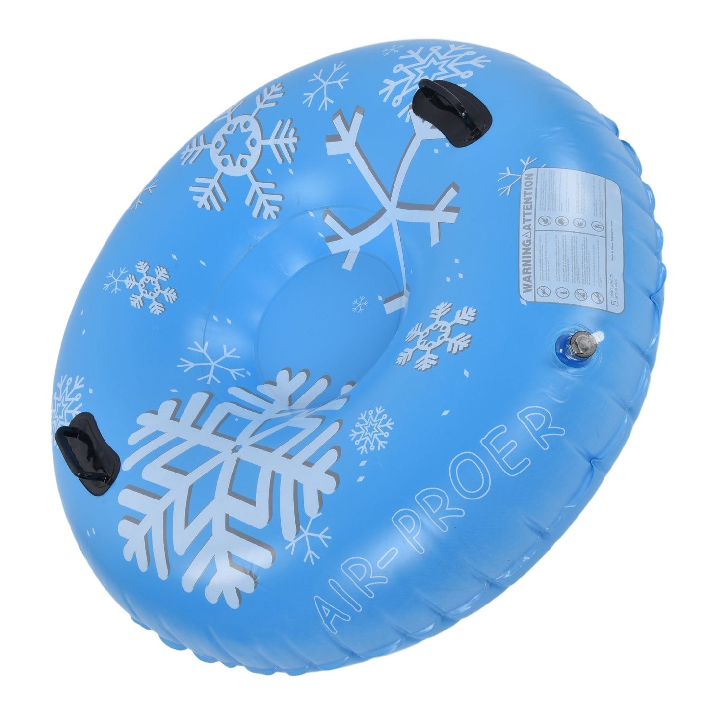 Snow Tubes PVC 450lbs Load Inflatable Ski Rings Tube with Handle for Adults Family Outdoor Sports