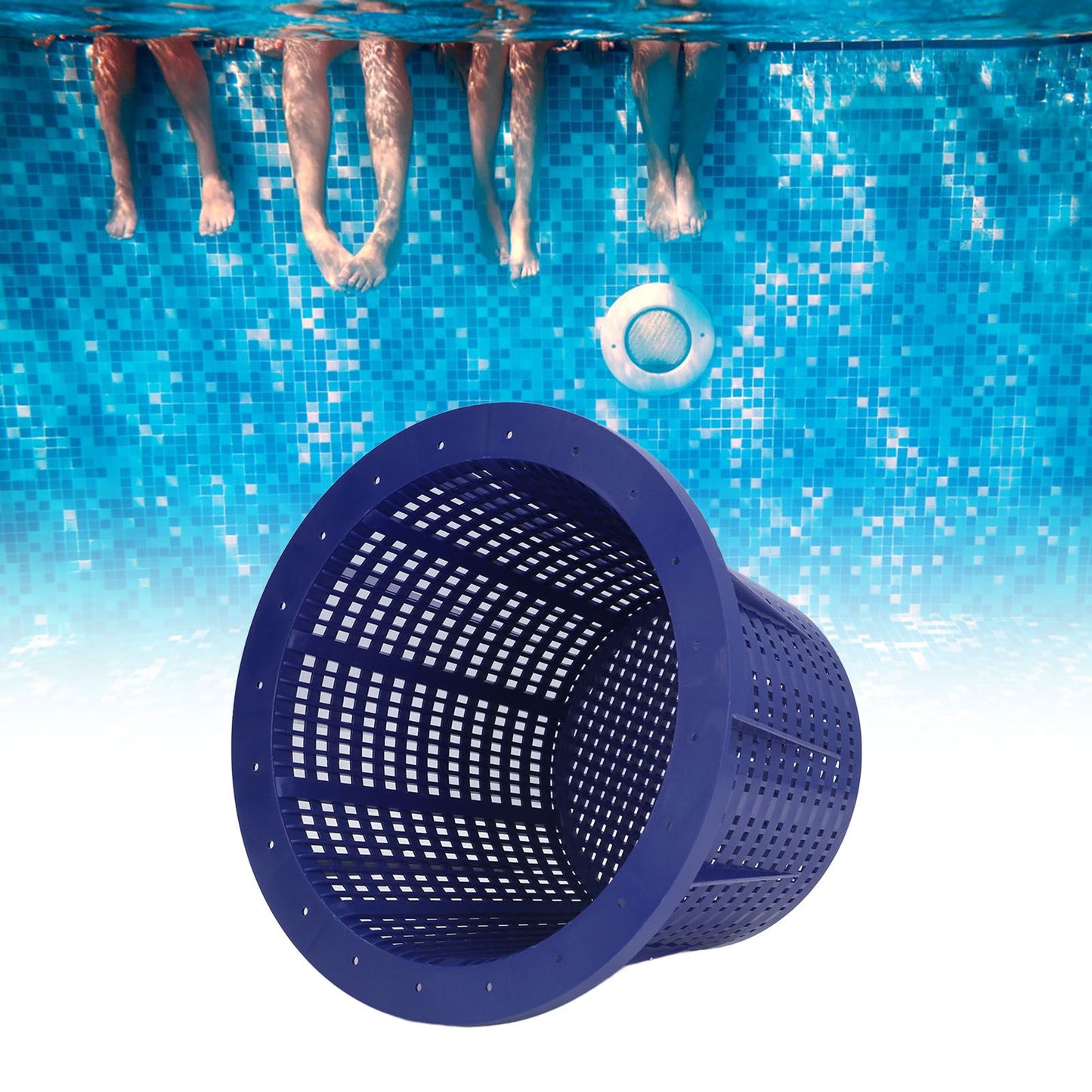 Plastic Skimmer Basket Replacement Swimming Pool Pump Basket for Leaves Debris Removing Cleaning