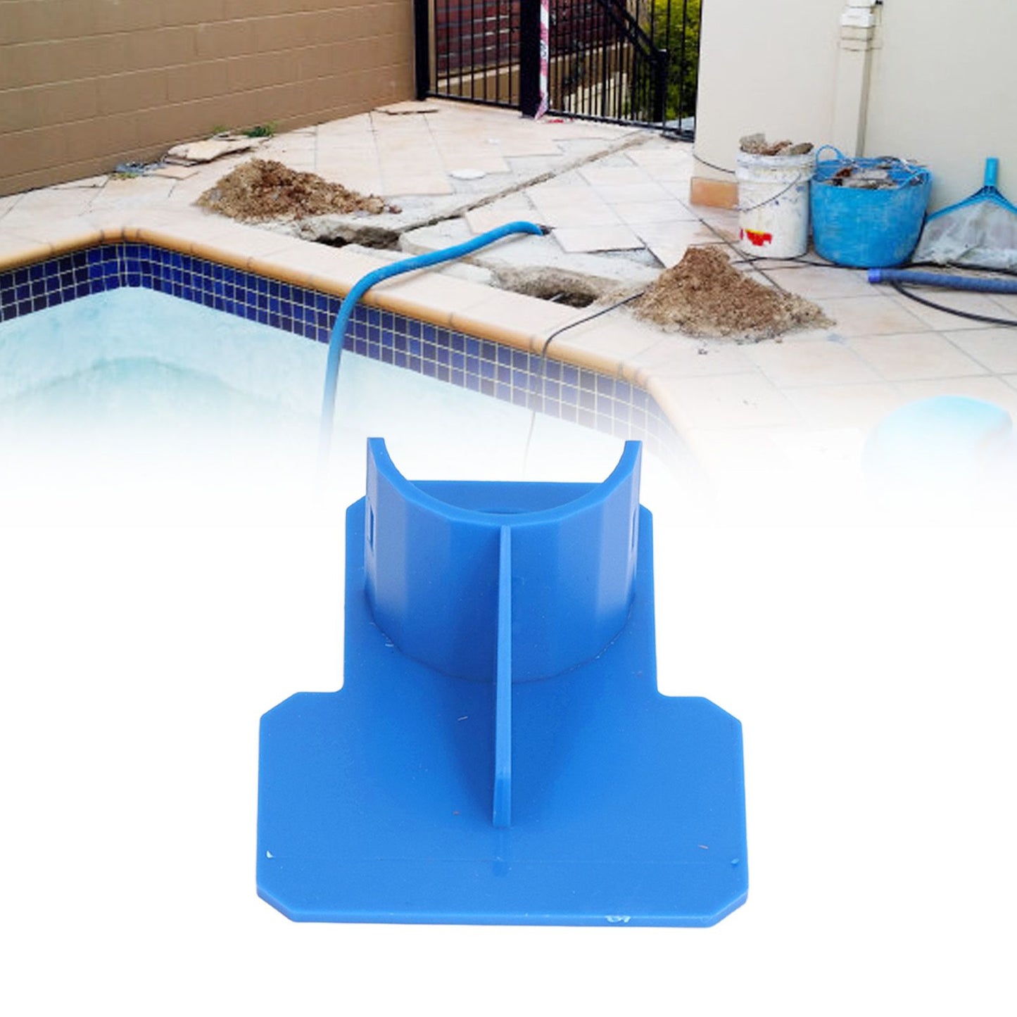 Pool Hose Holder ABS Durable Easy Installation Water Pipe Mount Support Bracket Swimming Pool Accessories