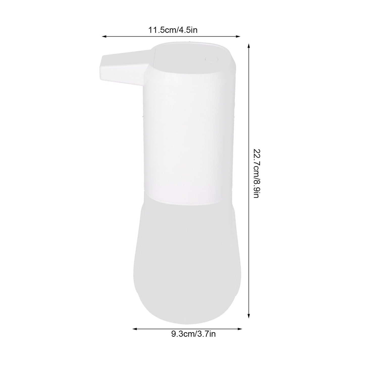 600ml Soap Dispenser Large Capacity Induction Electric Automatic Soap Dispenser for Home BathroomWhite Spray Type