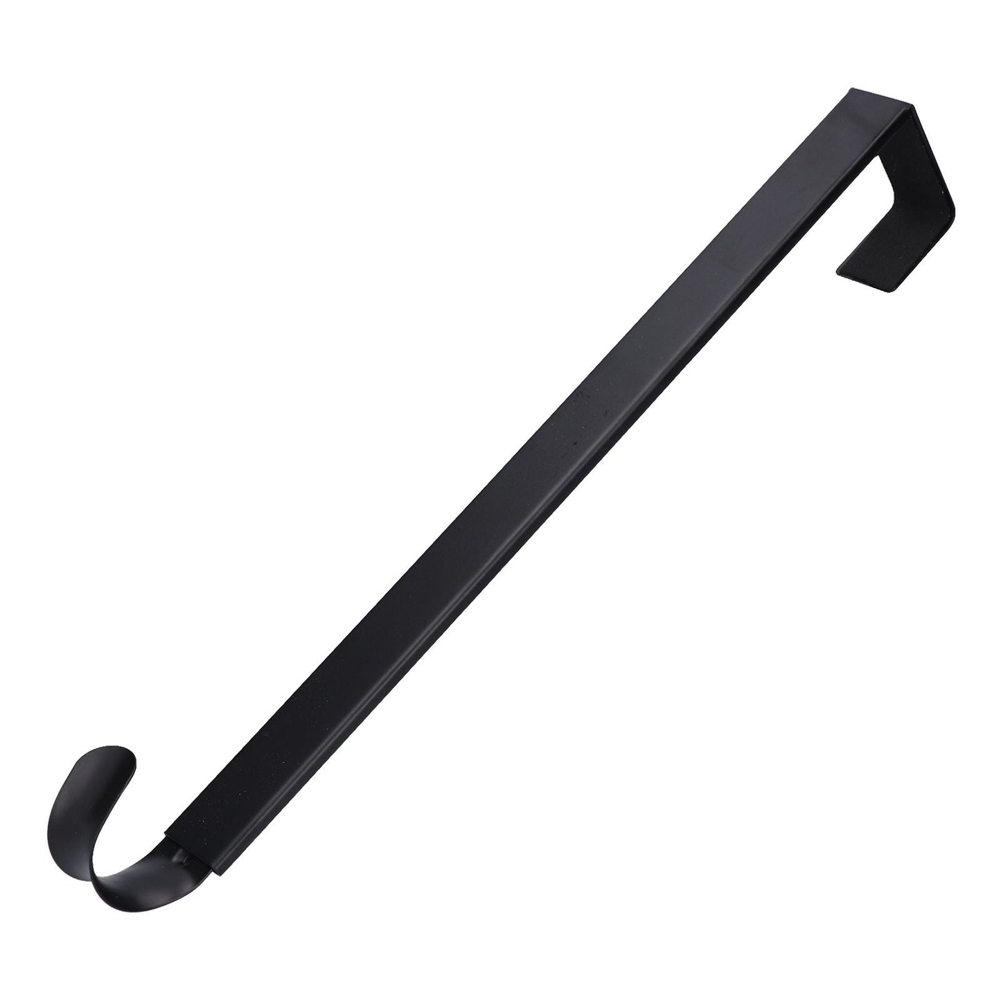 Retractable Door Wreath Hook Adjustable No Punch Door Wreath Hanger Christmas OrnamentBlack
