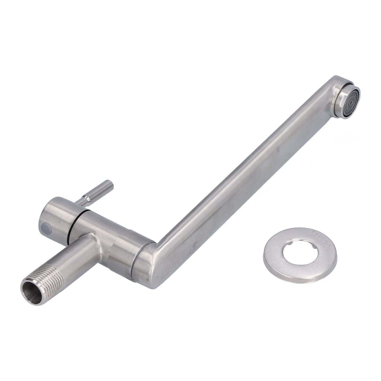 G1/2 Lengthen Water Faucet 304 Stainless Steel Single Cold Water Tap for Kitchen Balcony Mop Pool