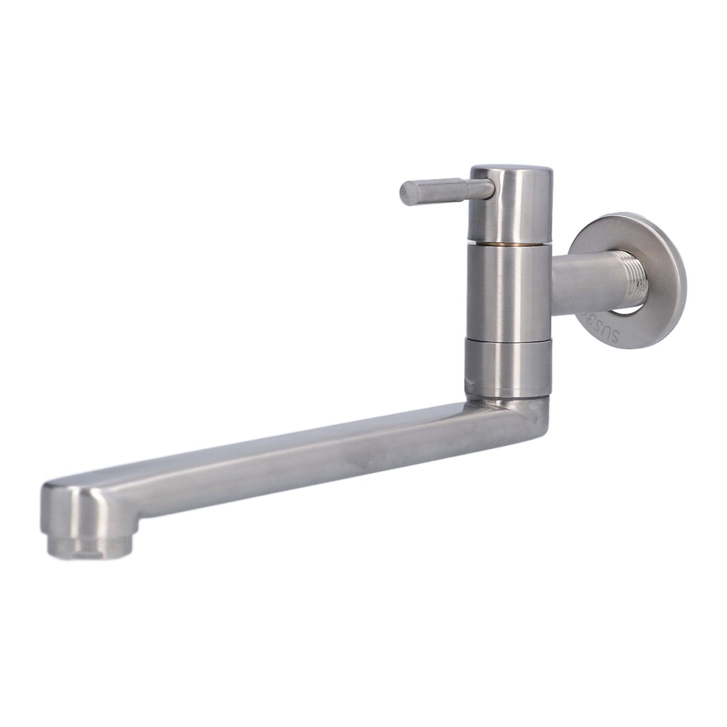 G1/2 Lengthen Water Faucet 304 Stainless Steel Single Cold Water Tap for Kitchen Balcony Mop Pool