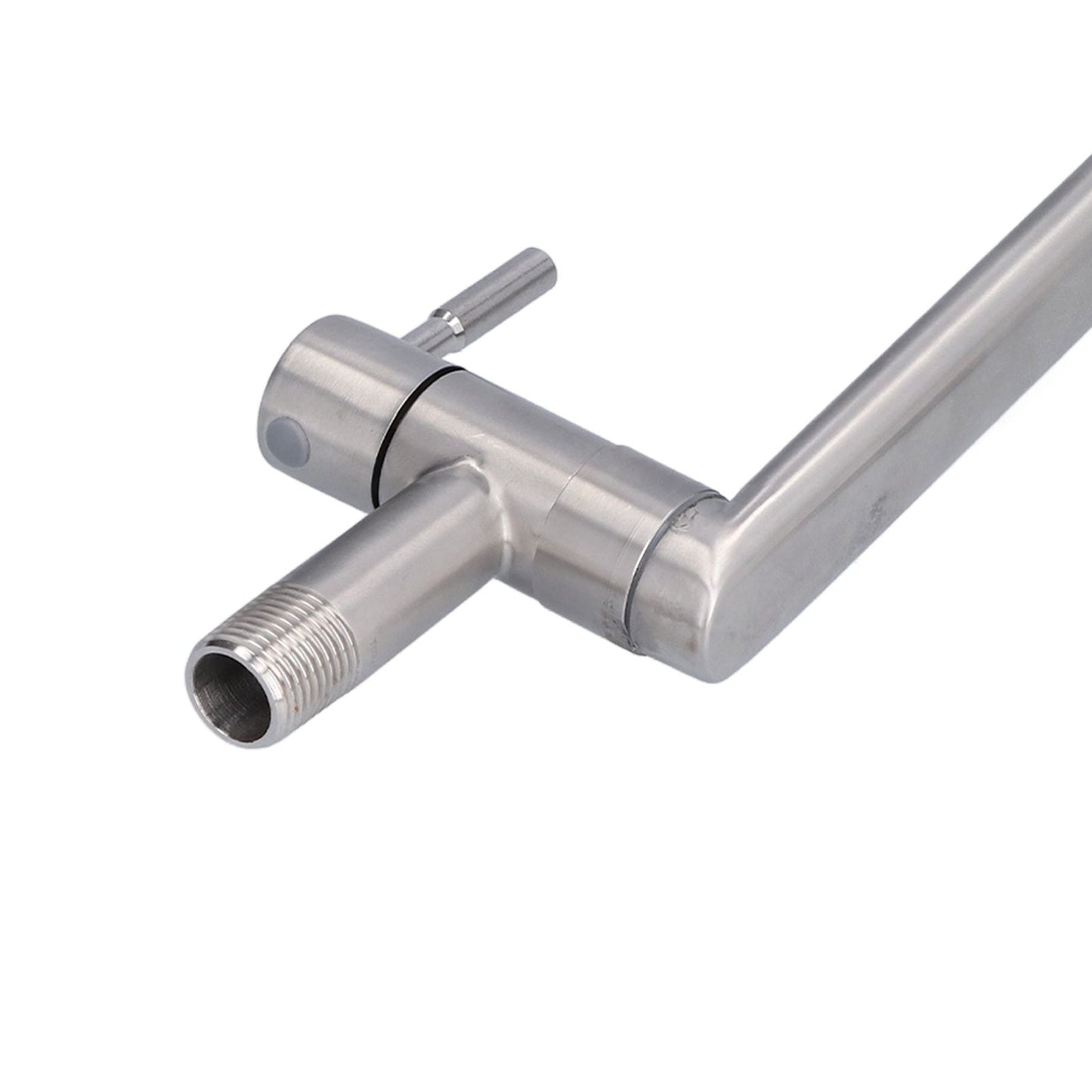 G1/2 Lengthen Water Faucet 304 Stainless Steel Single Cold Water Tap for Kitchen Balcony Mop Pool