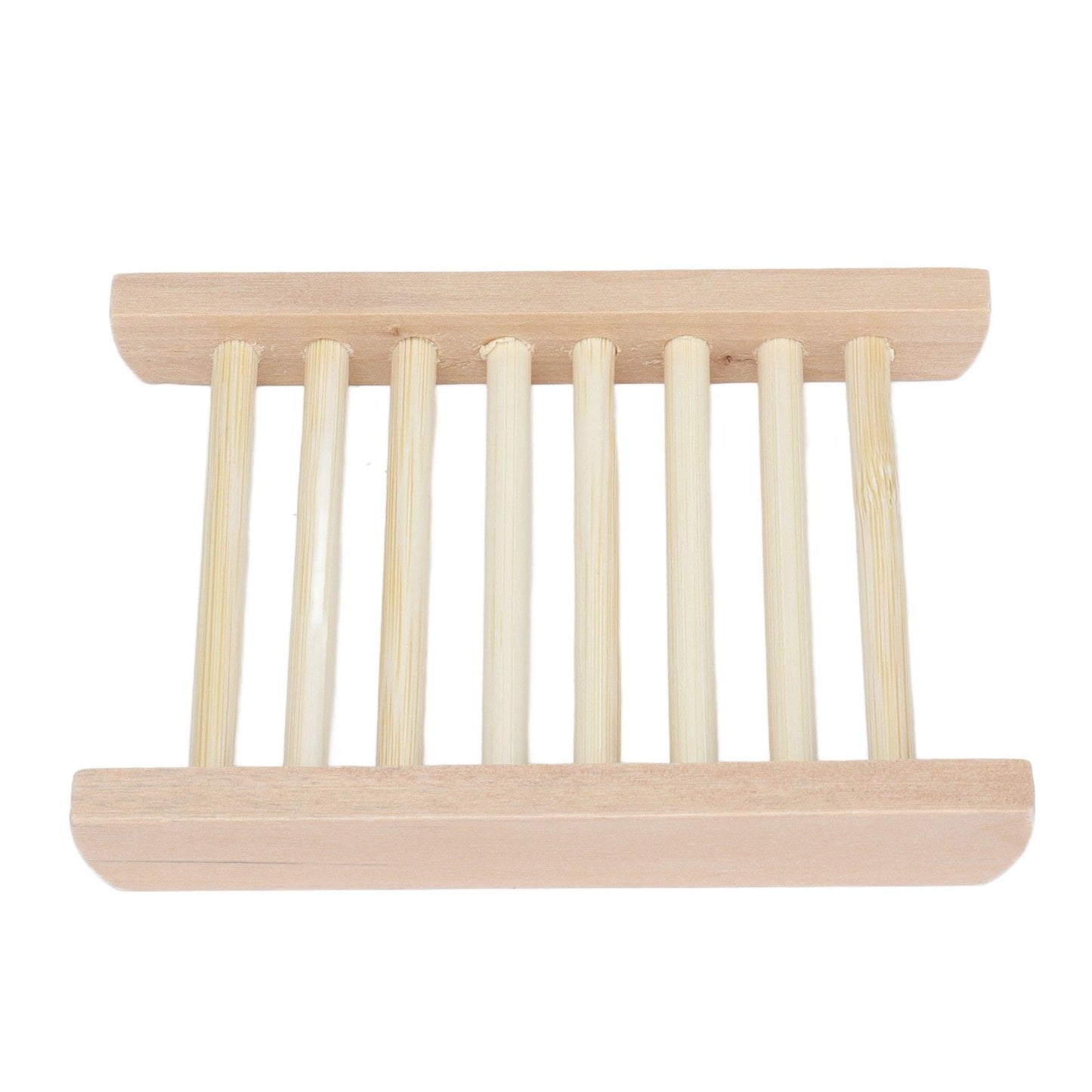 5pcs Bamboo Soap Dish Waterproof Antislip Wooden Bar Soap Holder for Shower Bathroom Kitchen