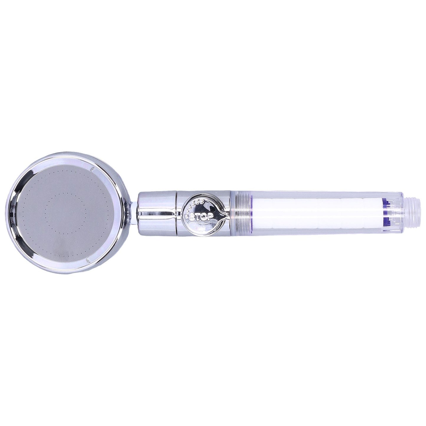 G1/2 High Pressure Fan Shower Head with Pause Switch 360 Degree Rotation Handheld Filter Detachable Shower SprayerRed
