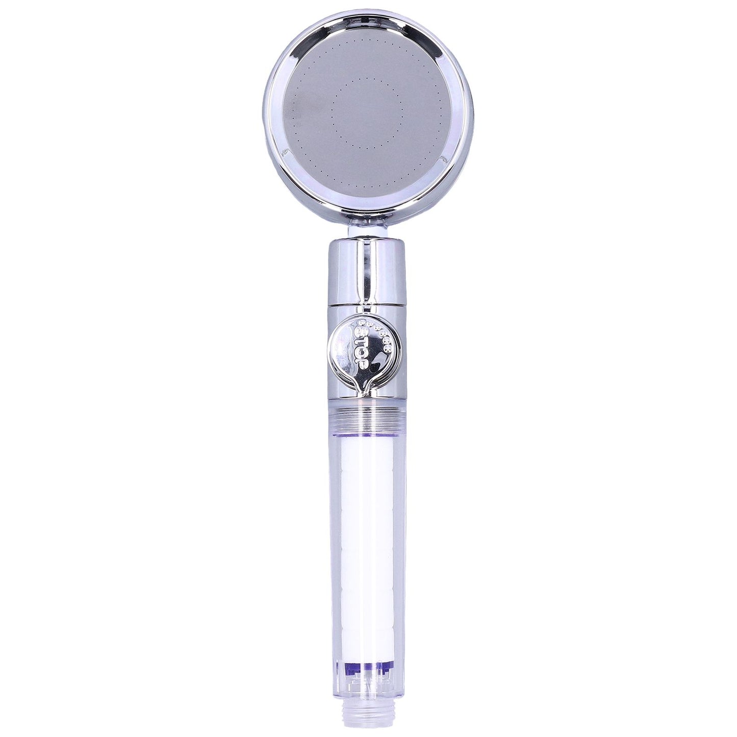G1/2 High Pressure Fan Shower Head with Pause Switch 360 Degree Rotation Handheld Filter Detachable Shower SprayerPurple