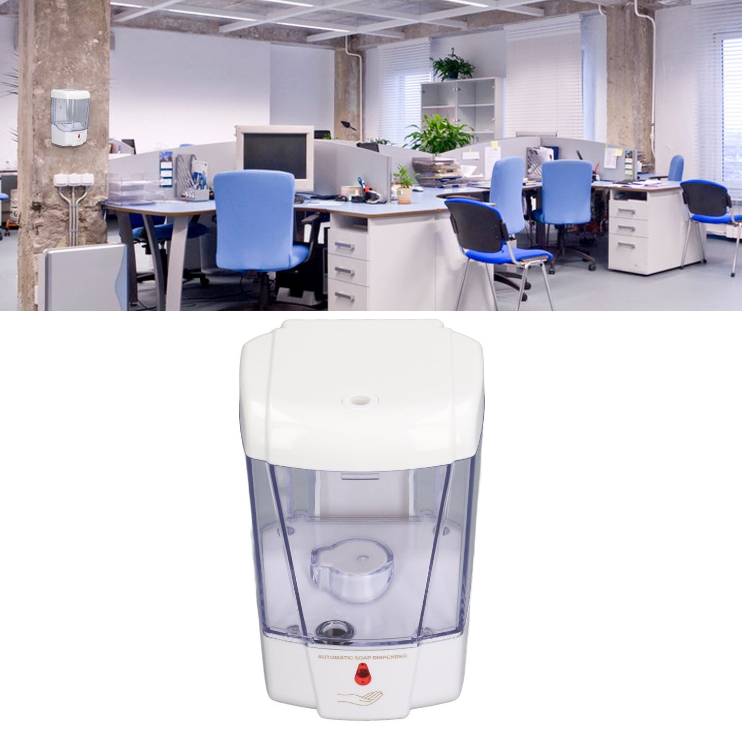 Automatic Soap Dispenser Wall Mounted Touchless Liquid Soap Container for Home Hotel Public Places
