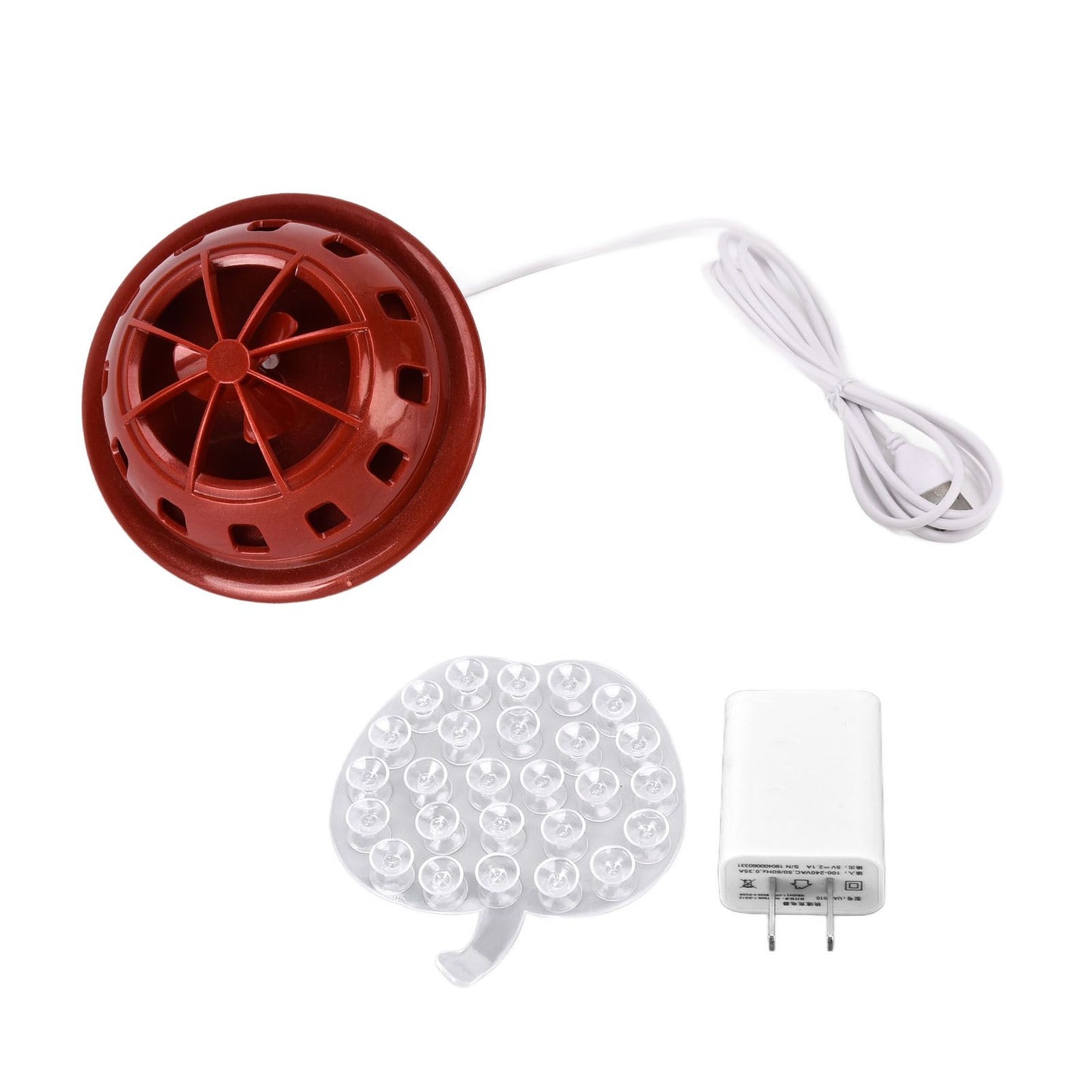Mini Ultrasonic Dishwasher Portable USB Household Fruit Dishwasher for Home KitchenRed