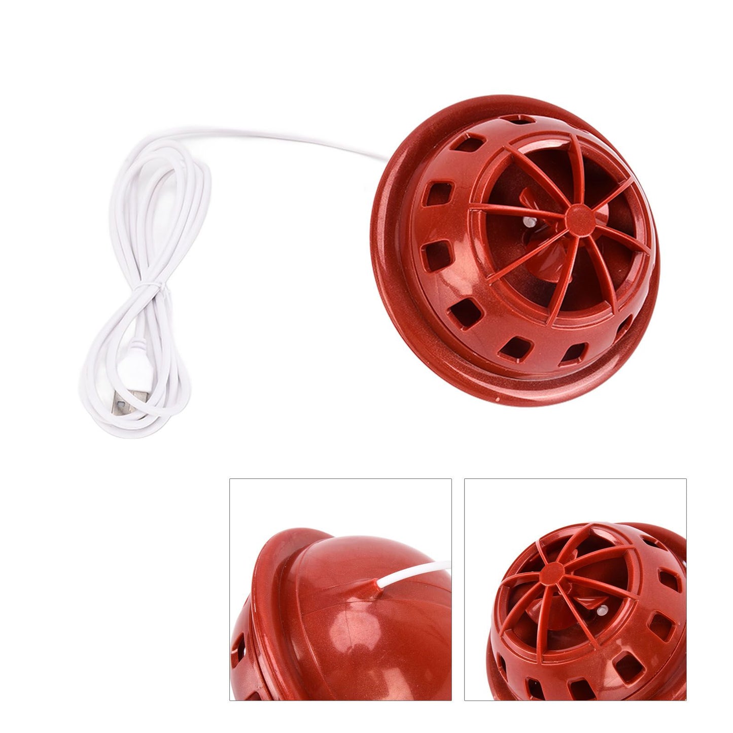 Mini Ultrasonic Dishwasher Portable USB Household Fruit Dishwasher for Home KitchenRed