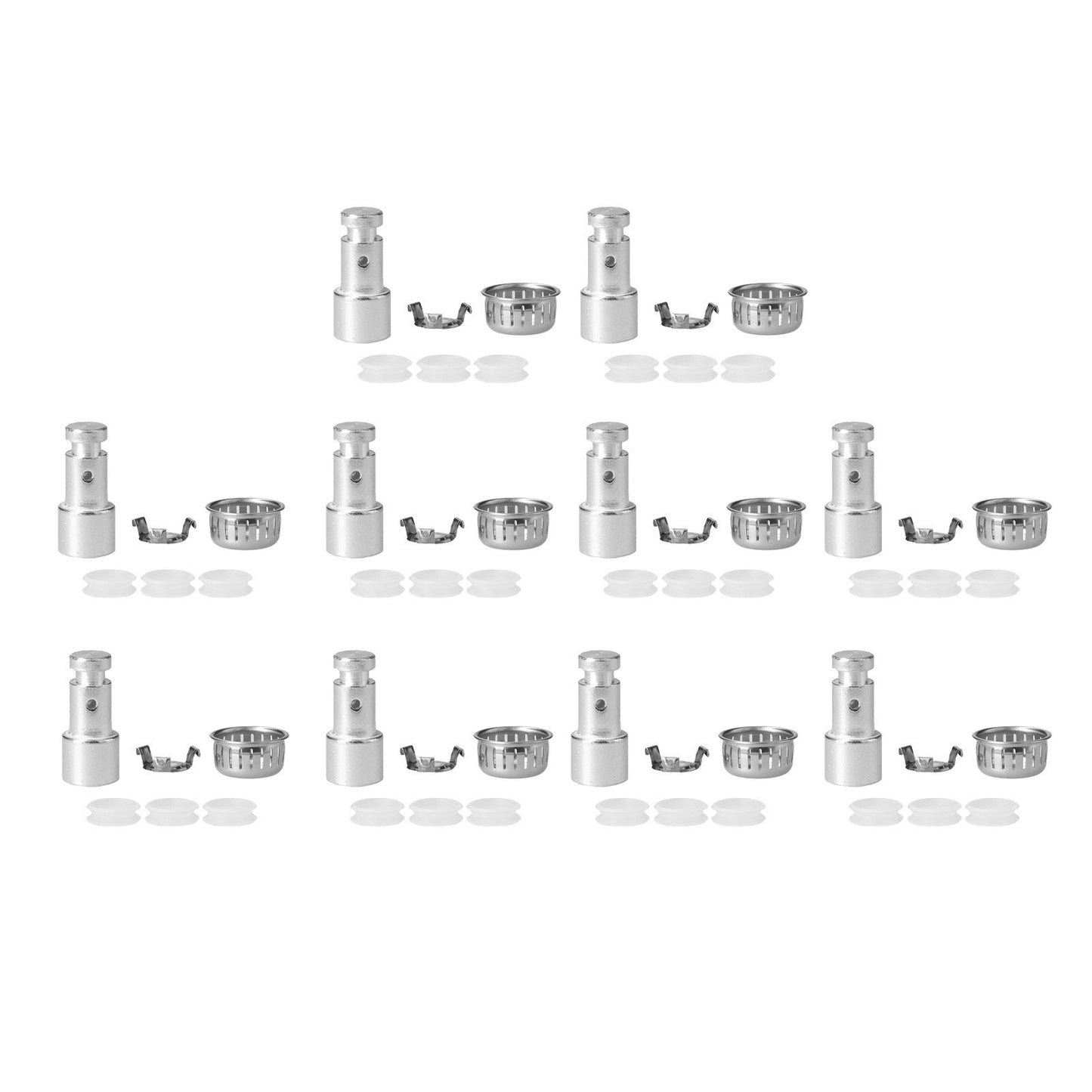 10Set Pressure Cooker Accessories Cover Anti Blocking Cover Bracket Float Valve Gasket Replacement