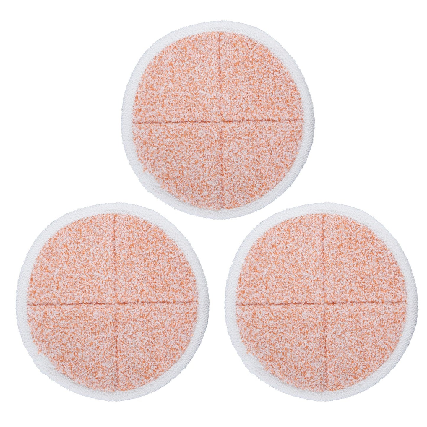 3PCS Mop Cloth Reusable Microfiber Mop Pad Mop Head Accessories for Bissell 2124/2039/2037/2039AOrange