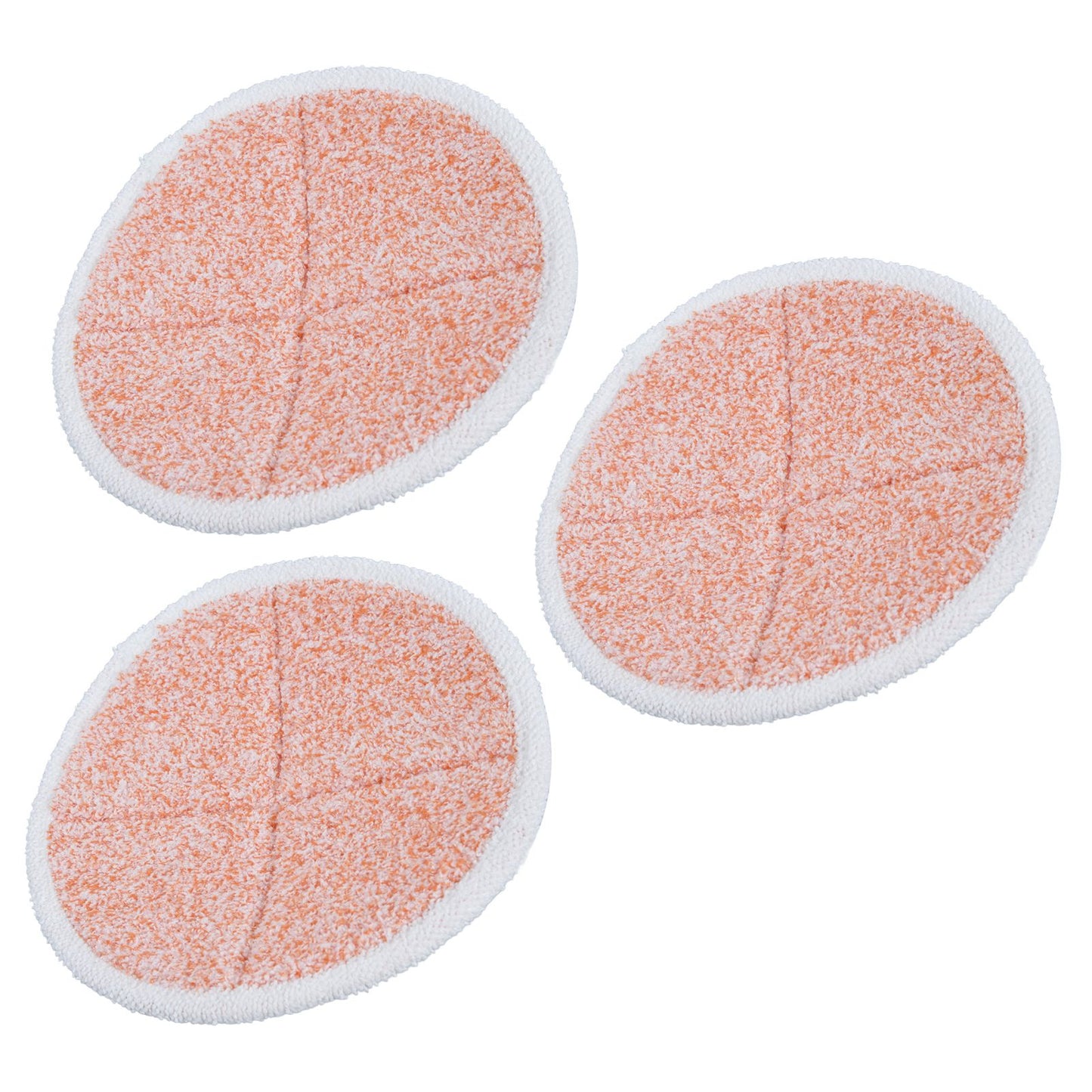3PCS Mop Cloth Reusable Microfiber Mop Pad Mop Head Accessories for Bissell 2124/2039/2037/2039AOrange