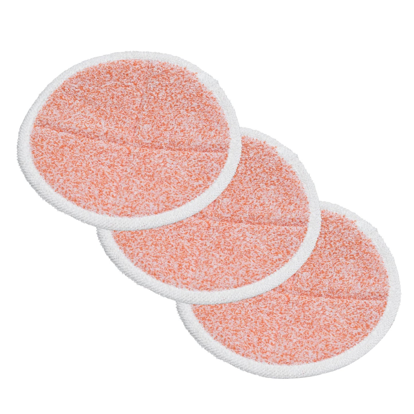 3PCS Mop Cloth Reusable Microfiber Mop Pad Mop Head Accessories for Bissell 2124/2039/2037/2039AOrange