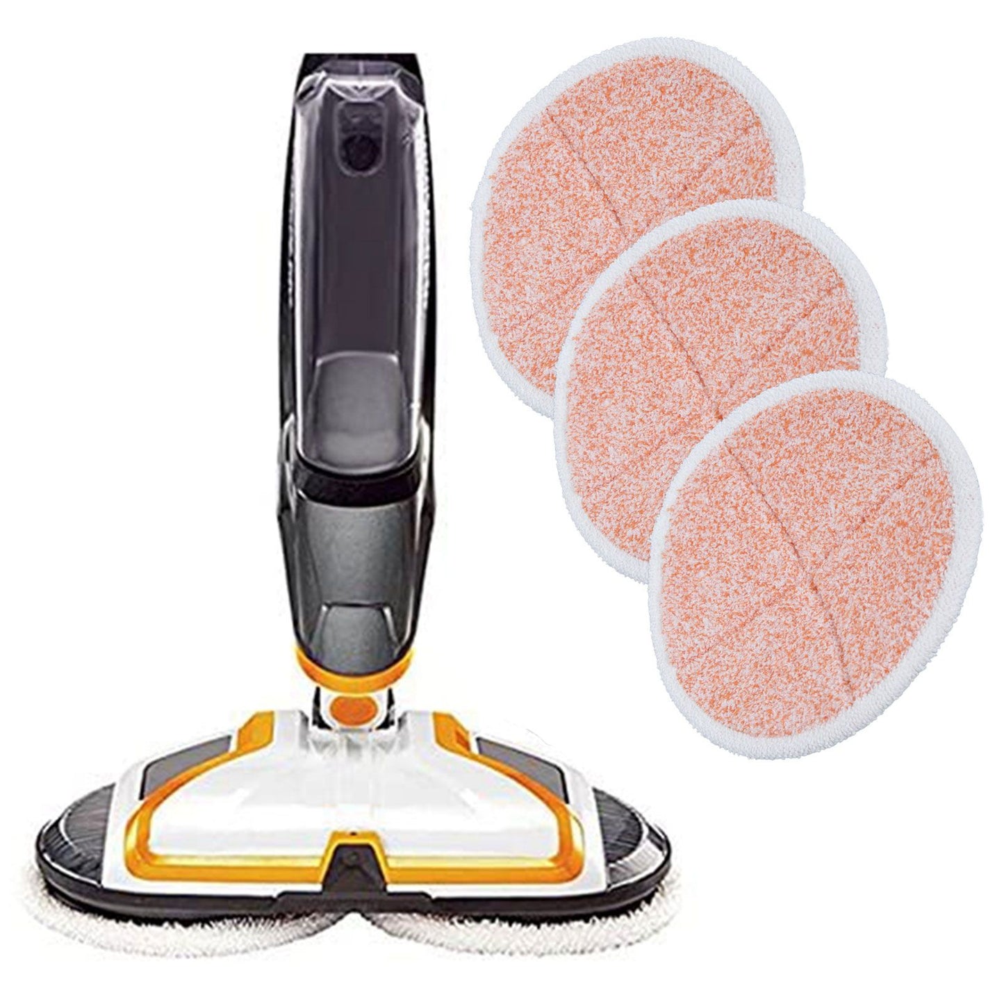 3PCS Mop Cloth Reusable Microfiber Mop Pad Mop Head Accessories for Bissell 2124/2039/2037/2039AOrange