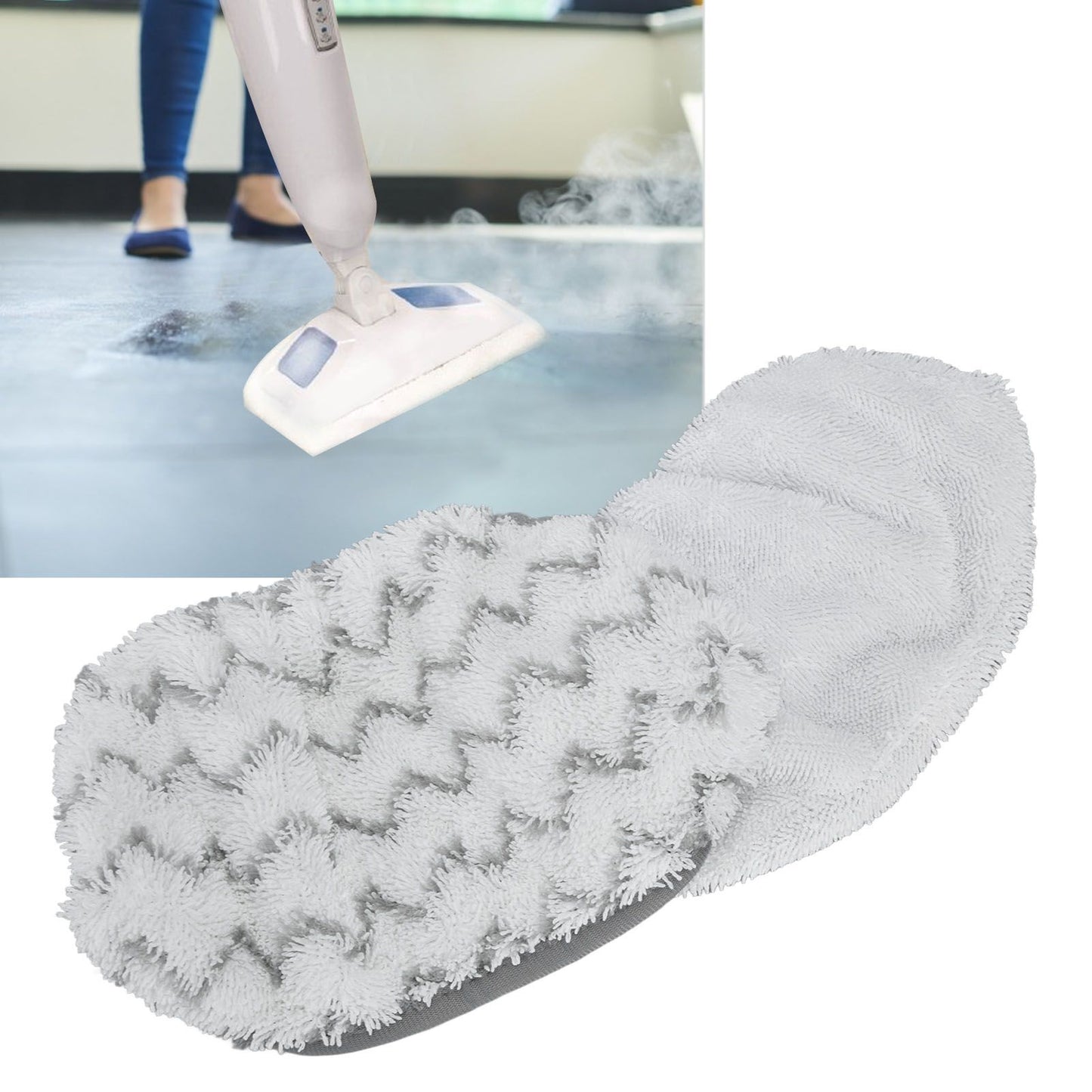 2Pcs Middle Microfiber Mop Pad with Strong Water Absorption Fit for Bissell 1132 1252
