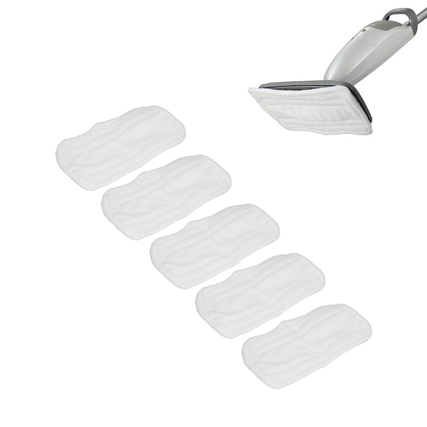5PCS Cleaning Mop Cloth White Microfiber Mop Pad Mop Head Accessories for Shark XT3010 S3111 S1001 S3101 SP100K