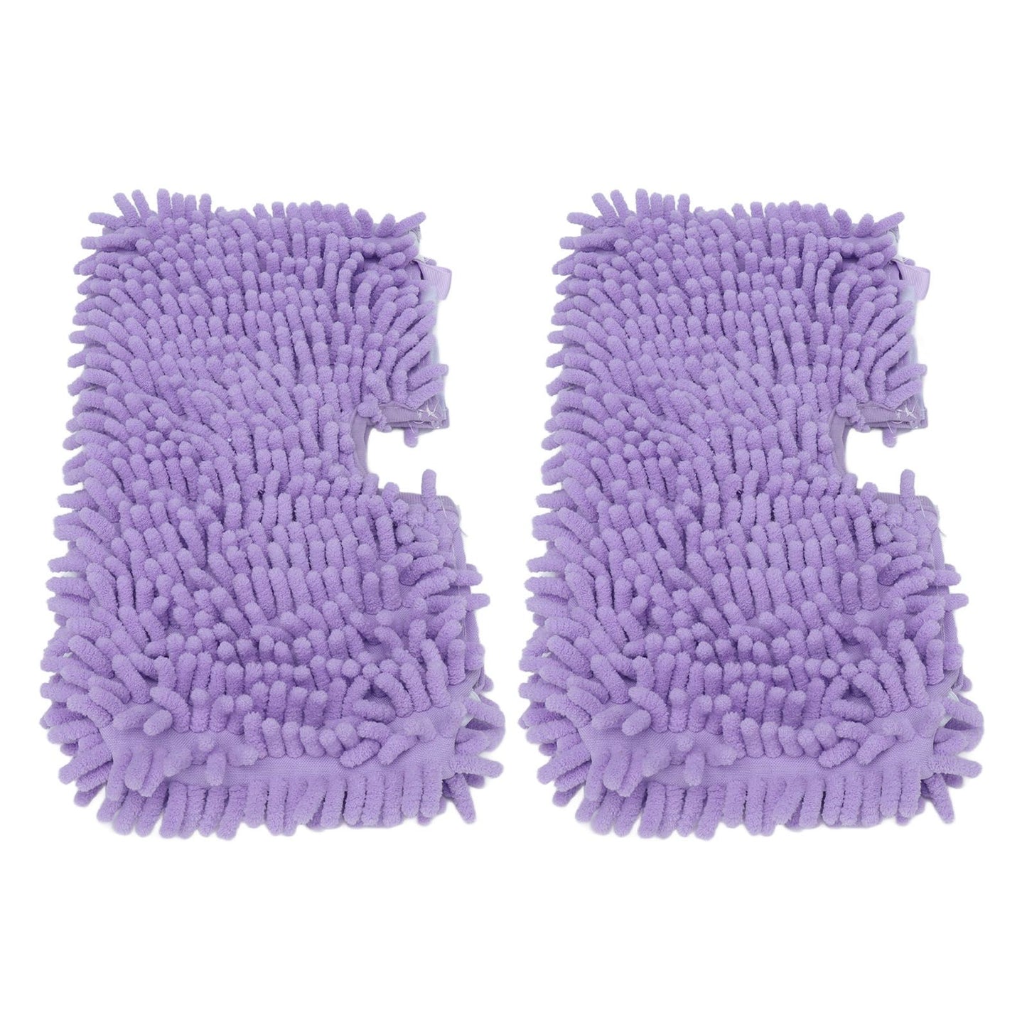 2PCS Mop Replacement Pads Soft Microfiber Mop Cloth Accessory Fit for Shark S3601 S3501 Purple