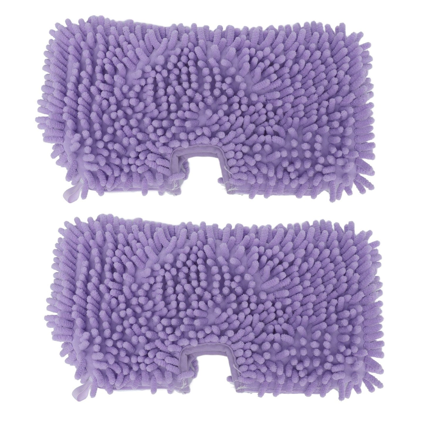 2PCS Mop Replacement Pads Soft Microfiber Mop Cloth Accessory Fit for Shark S3601 S3501 Purple
