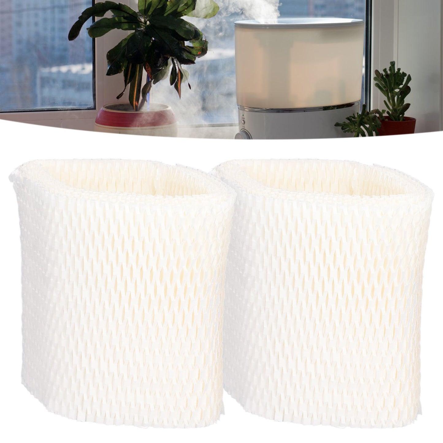 2PCS Humidifier Filter Humidifier Paper Filter Screen Replacement for Honeywell HC‑888N
