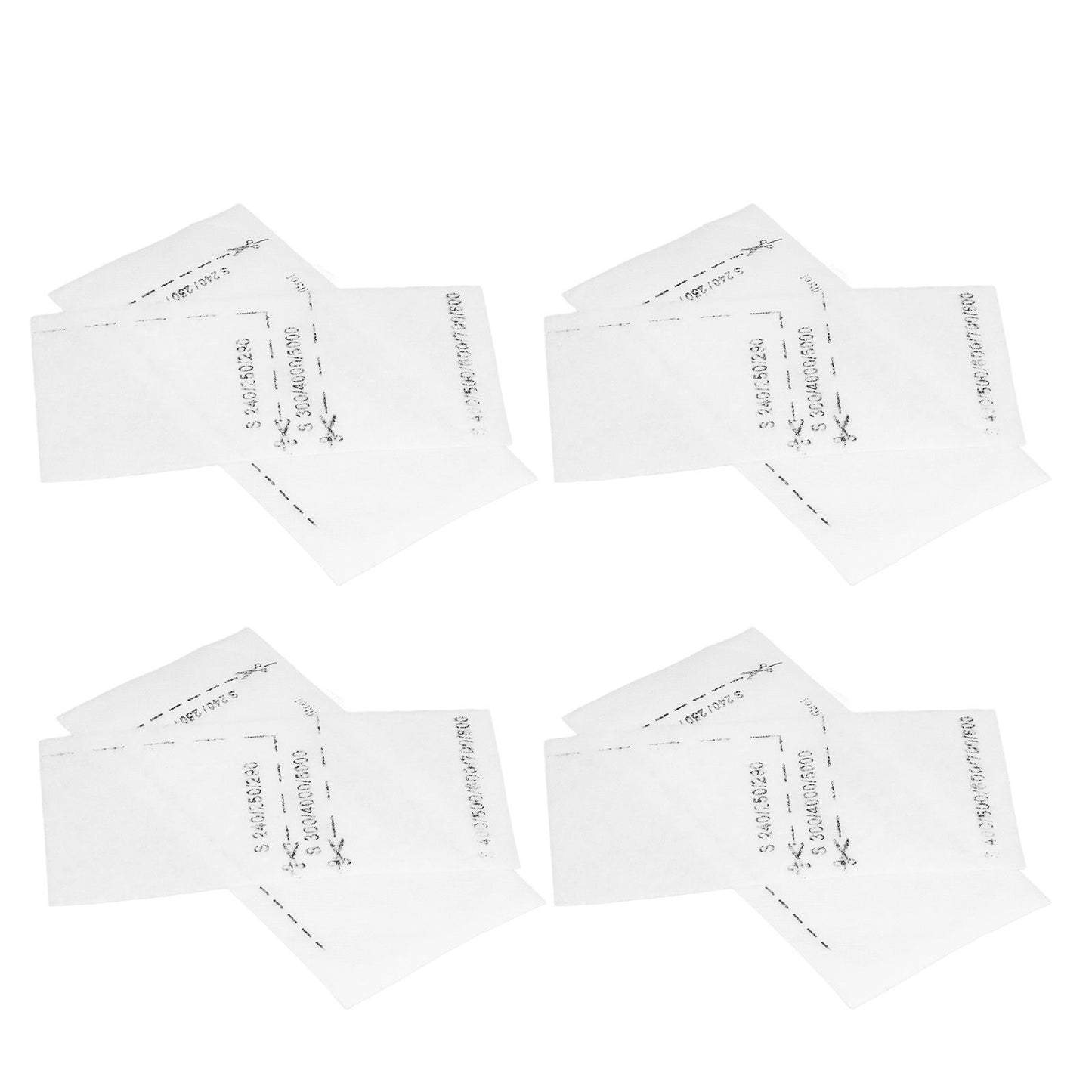 10Set Fiber Filter Screen Kit Vacuum Cleaner Accessories Fit for Miele FJM GN Series White