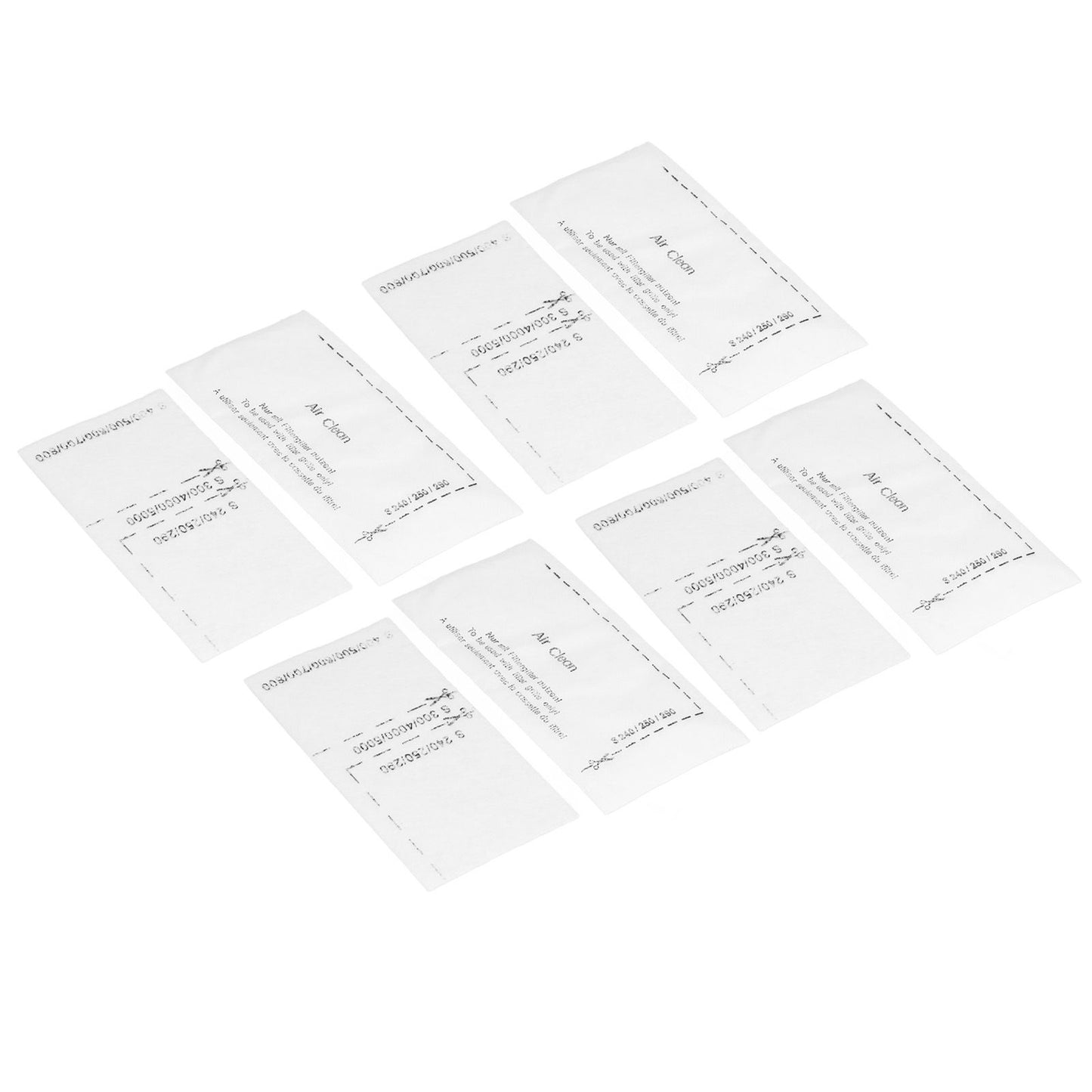10Set Fiber Filter Screen Kit Vacuum Cleaner Accessories Fit for Miele FJM GN Series White