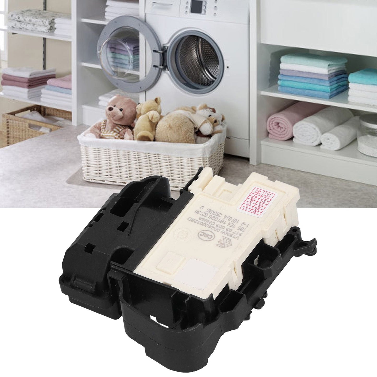 Electric Door Lock Assembly 00128D 250V Fit for Sanyo DGF6031W DGF60311BCG Drum Washing Machine