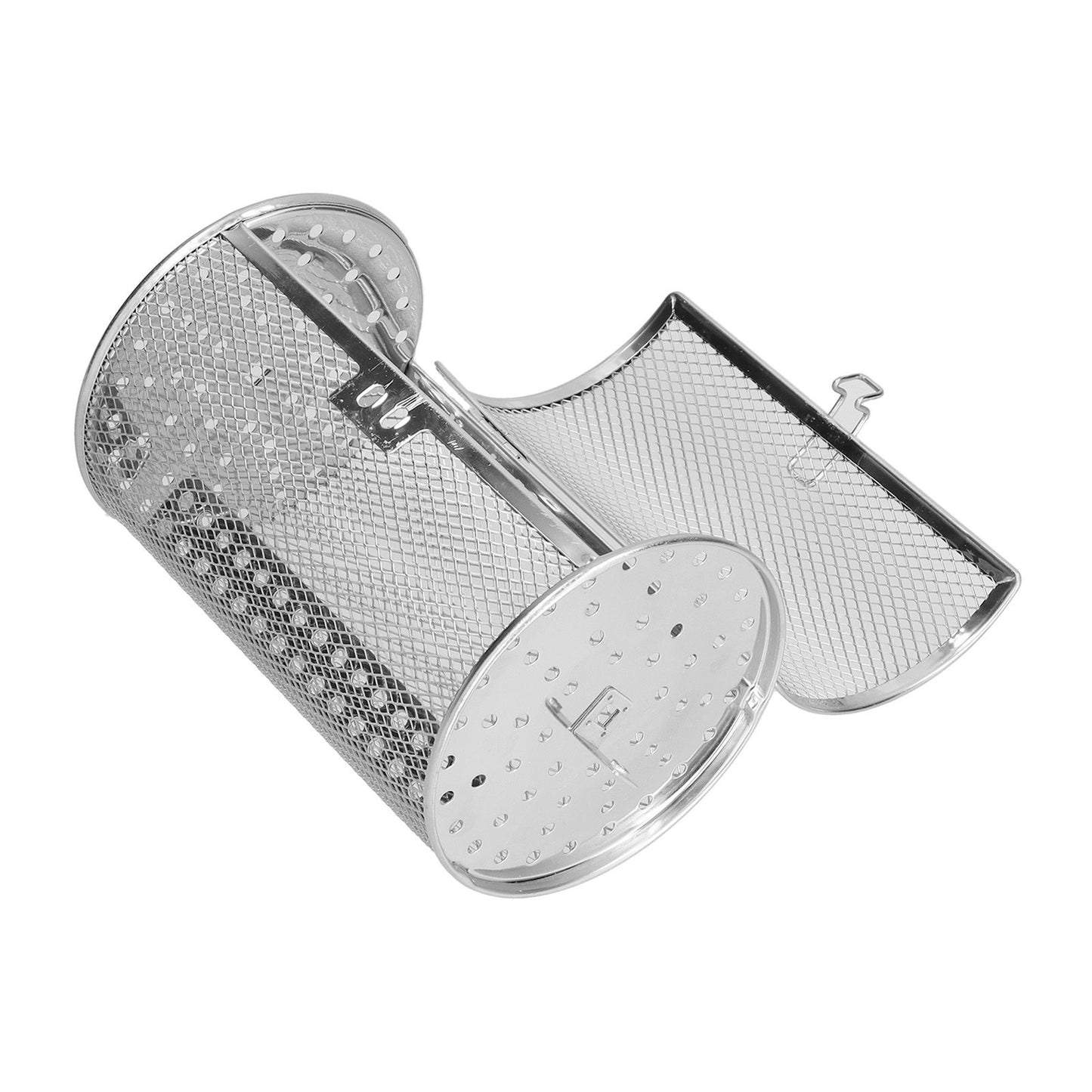 360 Degree Rotatable Fryer Basket Stainless Steel Baking Tool for Kitchen Electric Oven 12x12x18cm