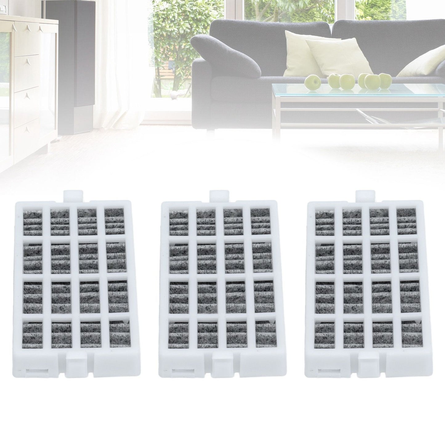 3PCS Refrigerator Air Filter Fridge Filter Screen Replacement for W10311524 AIR1 RAF1180