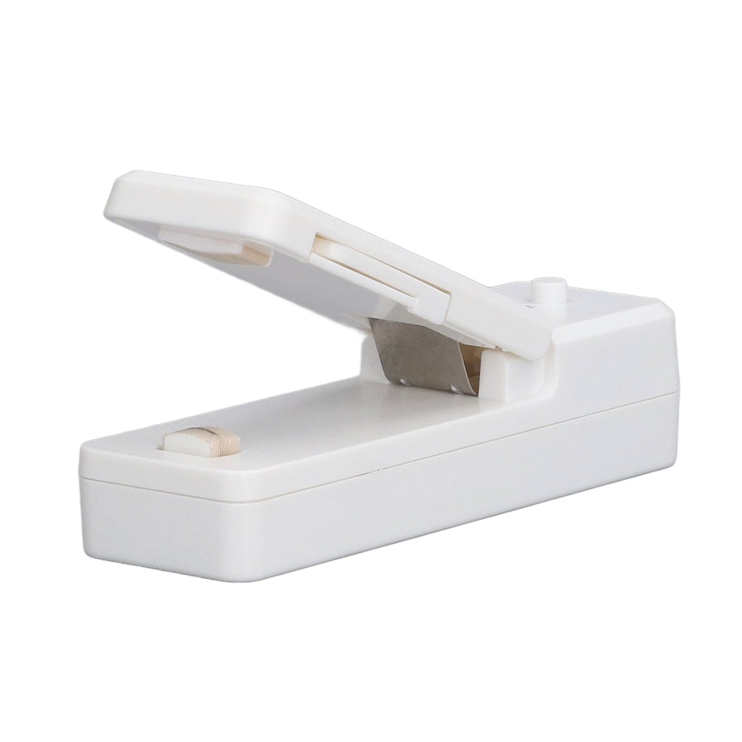 Portable Mini Bag Sealer with Magnet USB Charging Plastic Bag Sealing Machine for Home Kitchen UseWhite