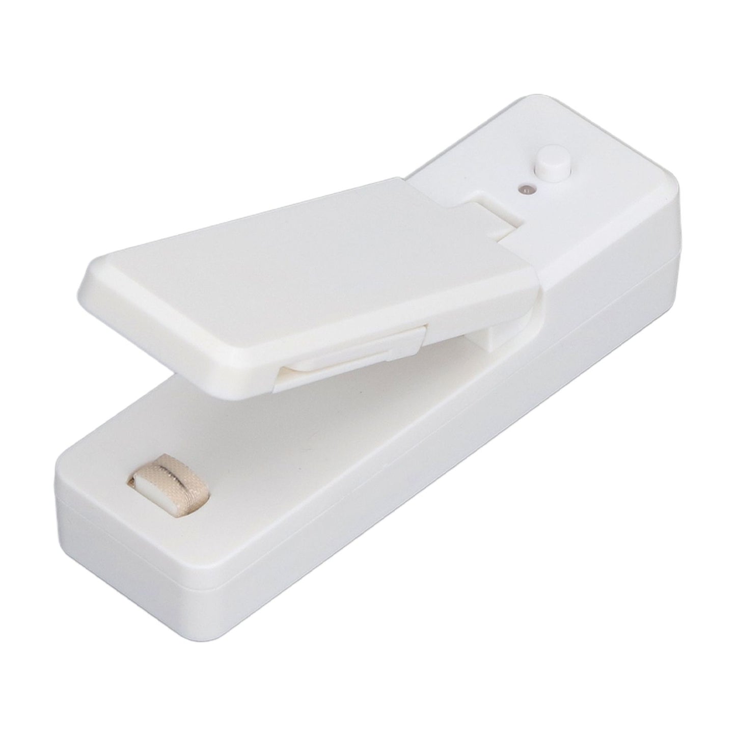 Portable Mini Bag Sealer with Magnet USB Charging Plastic Bag Sealing Machine for Home Kitchen UseWhite