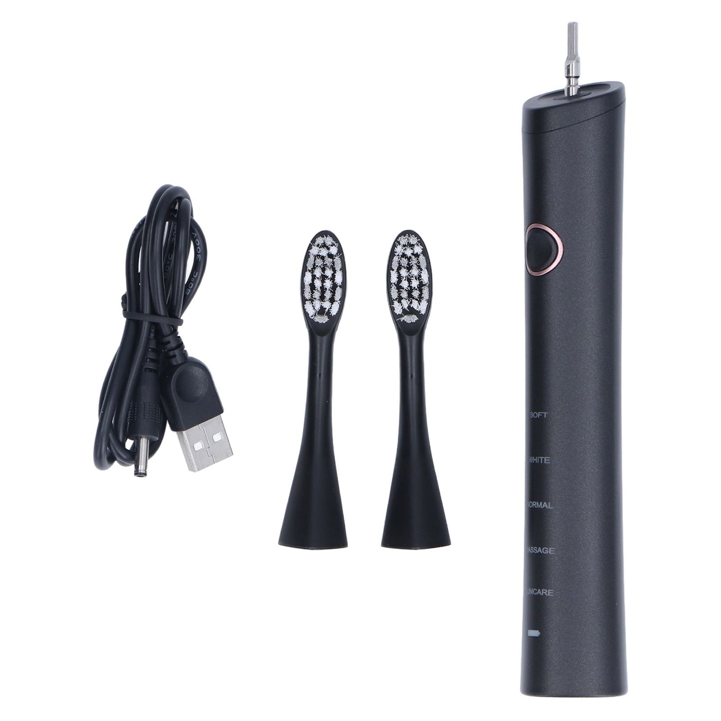 Electric USB Rechargeable Whitening Toothbrush 39000 Times/min 5 Modes with Smart Timer