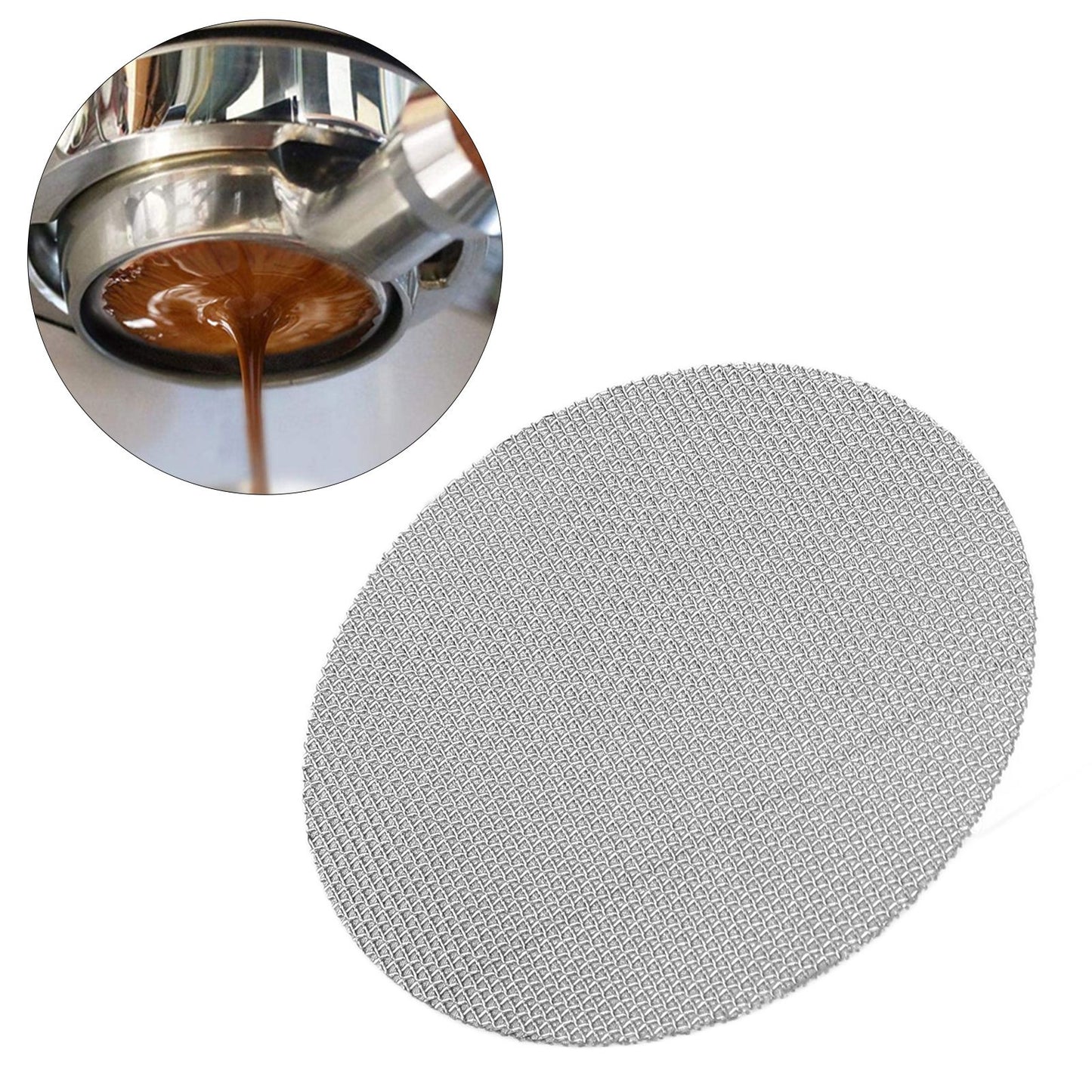Coffee Puck Screen 316 Stainless Steel Portafilter Filter Screen Accessory 50μm Filter Fineness58.5mm / 2.3in