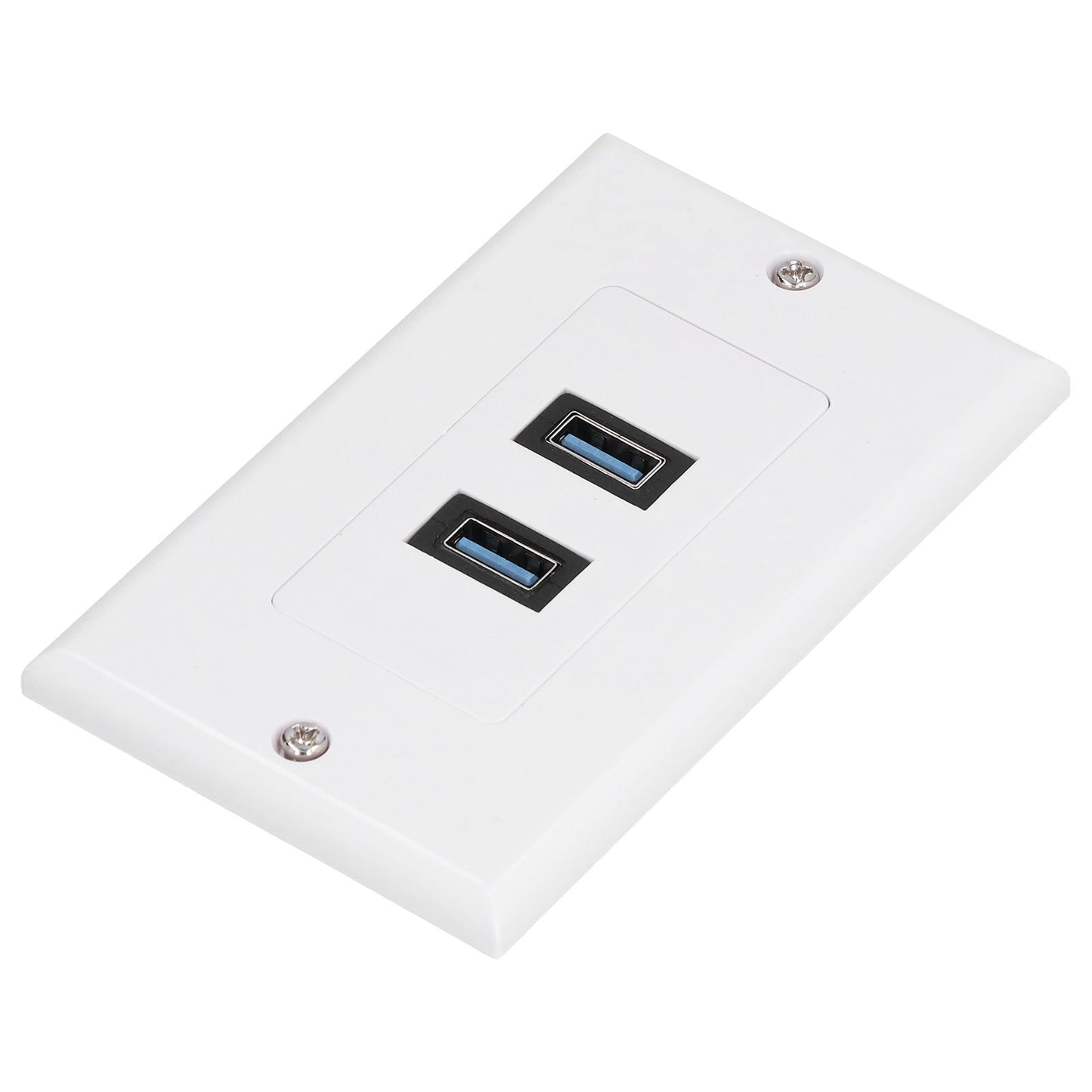 USB 3.0 Wall Plate Data Transmission 2 Port USB 3.0 Component Composite Wall Panel for Charging