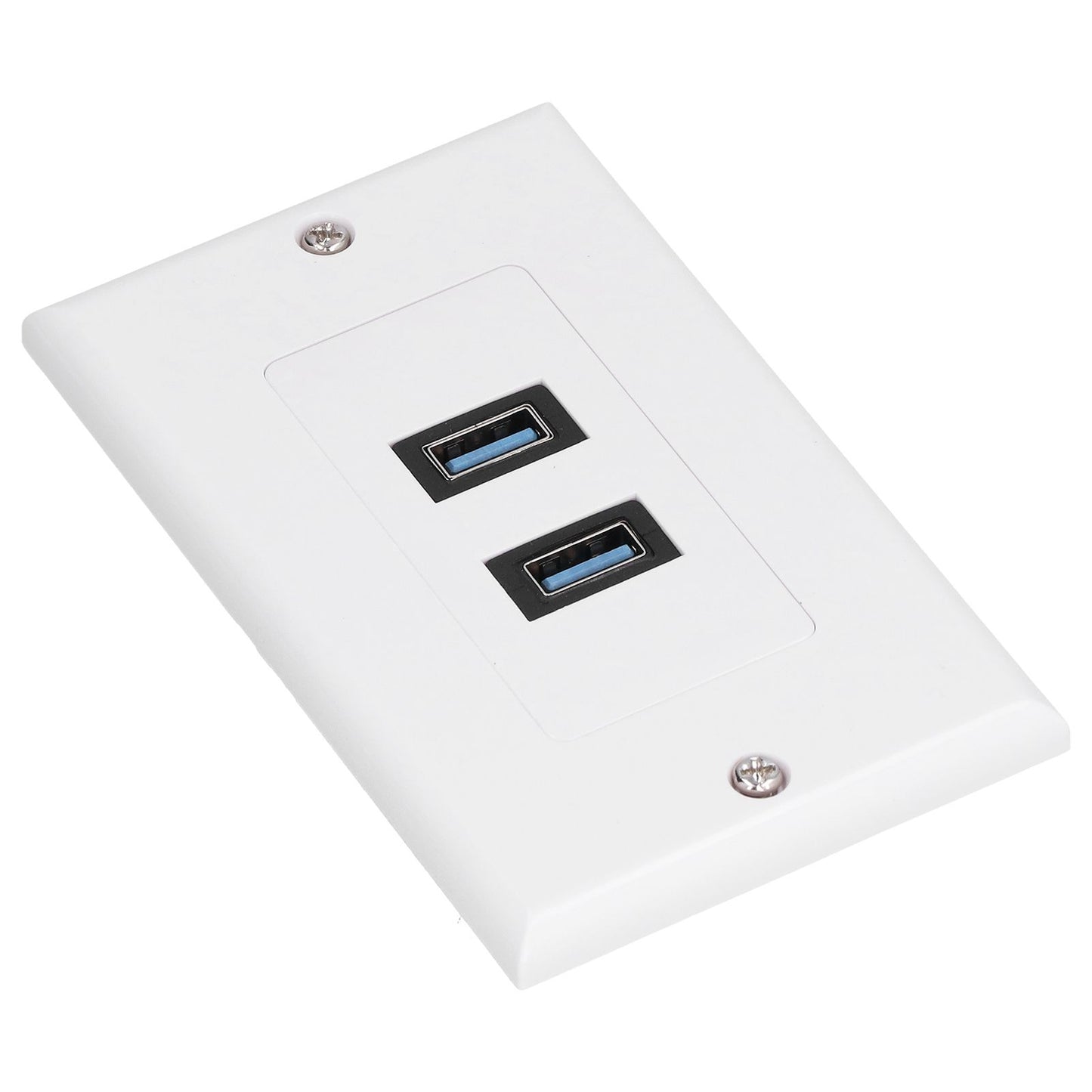 USB 3.0 Wall Plate Data Transmission 2 Port USB 3.0 Component Composite Wall Panel for Charging