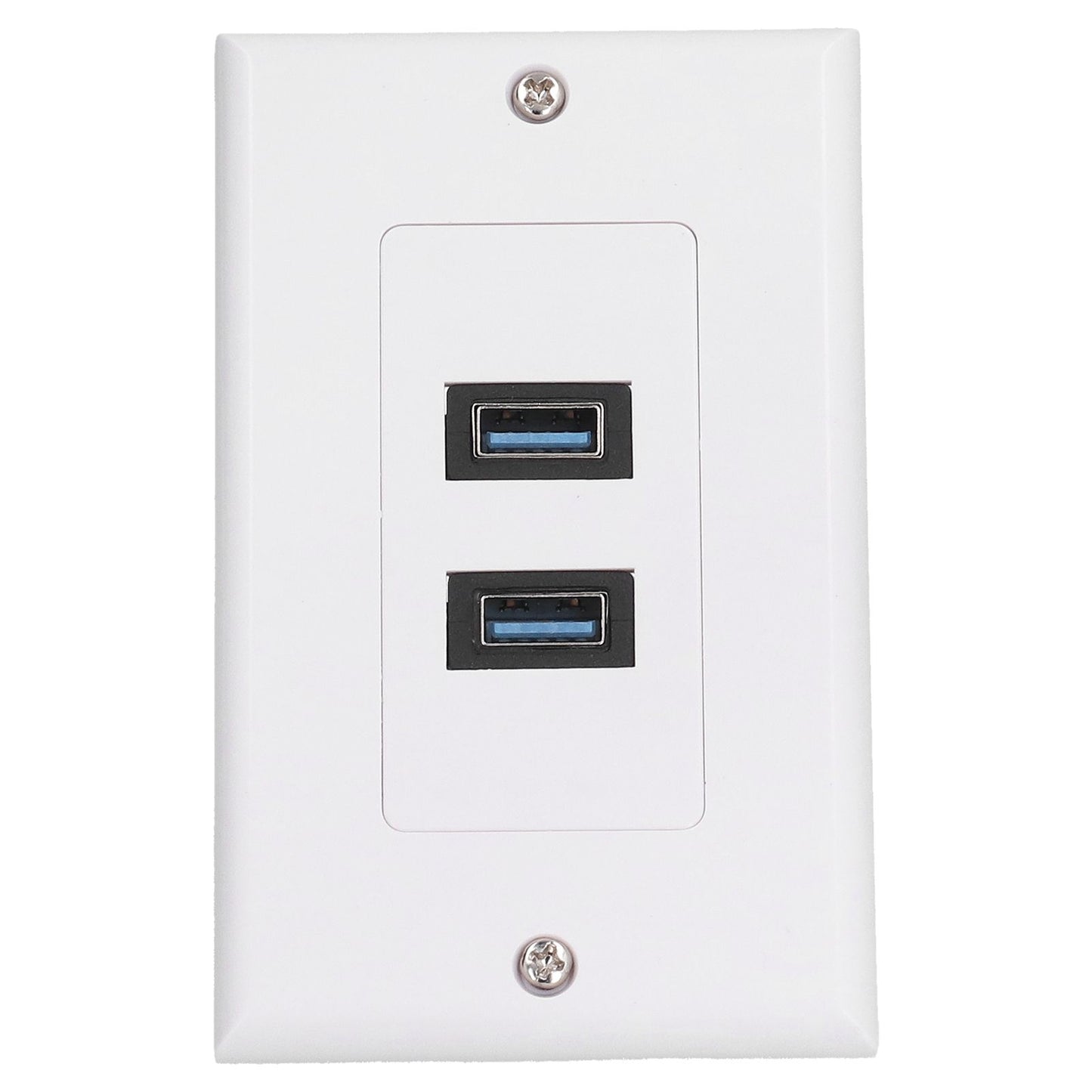USB 3.0 Wall Plate Data Transmission 2 Port USB 3.0 Component Composite Wall Panel for Charging